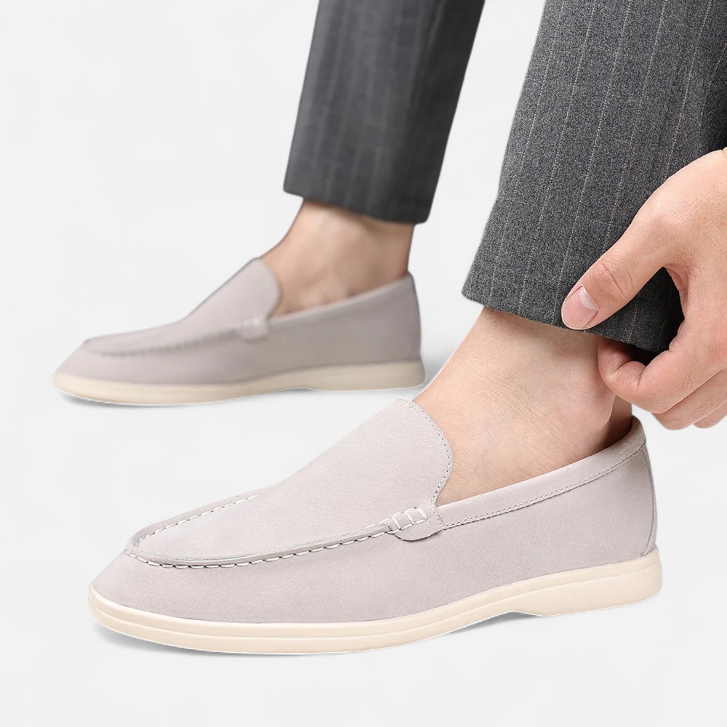 Maison Avenoire | Mocassins Homme Daim Britannique Intemporel