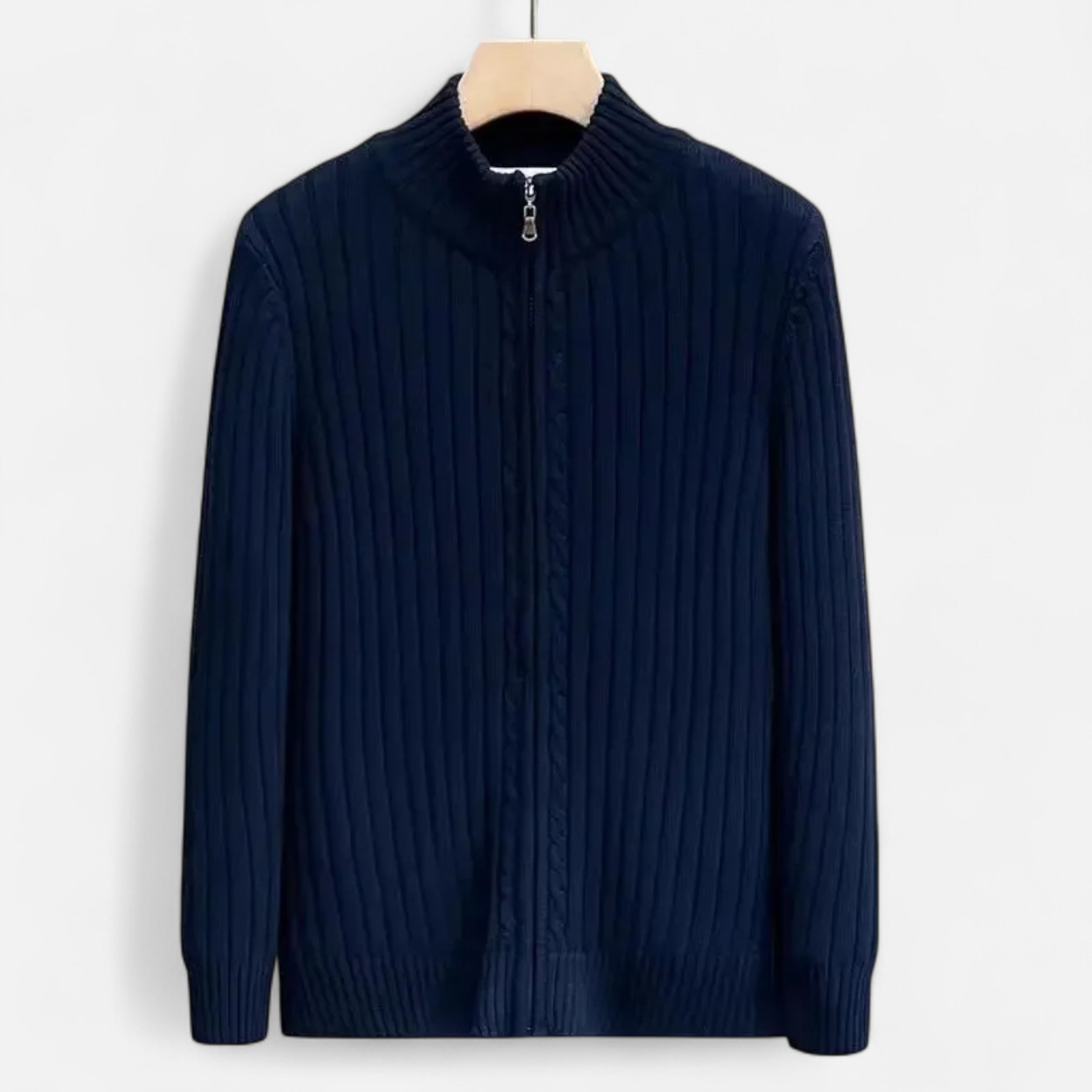 Maison Avenoire | Cardigan Zippé Homme Maille Élégante