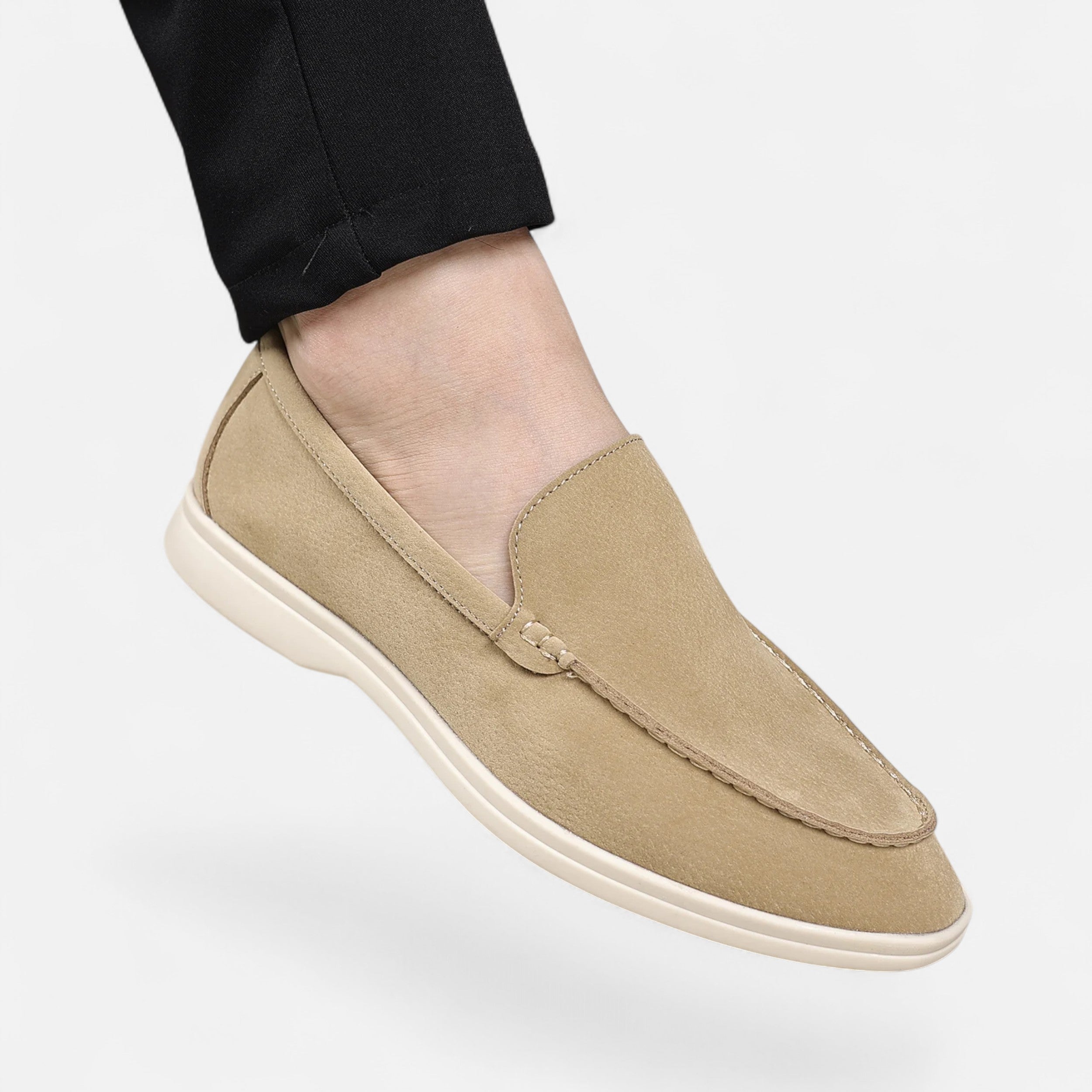 Maison Avenoire | Mocassins Homme Daim Britannique Intemporel