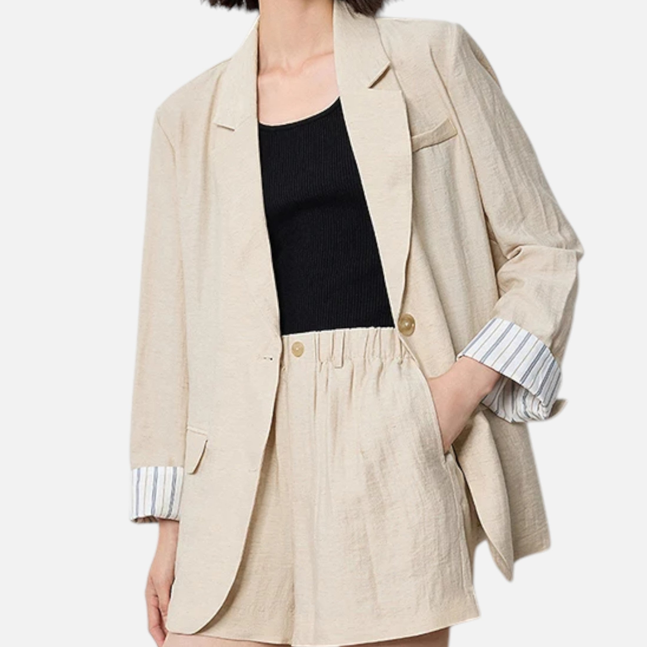Maison Avenoire | Blazer Femme Lin Élégance Classique