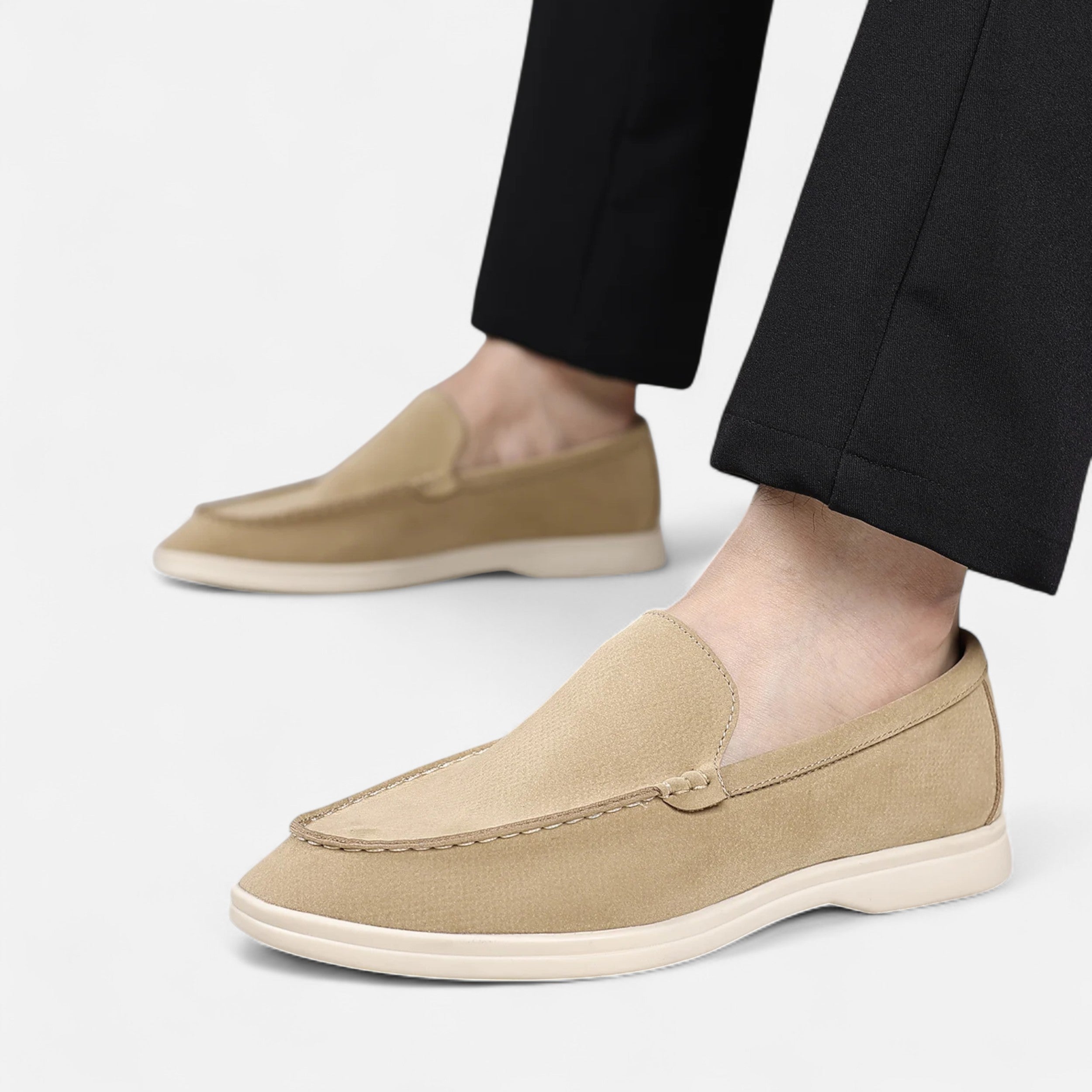 Maison Avenoire | Mocassins Homme Daim Britannique Intemporel