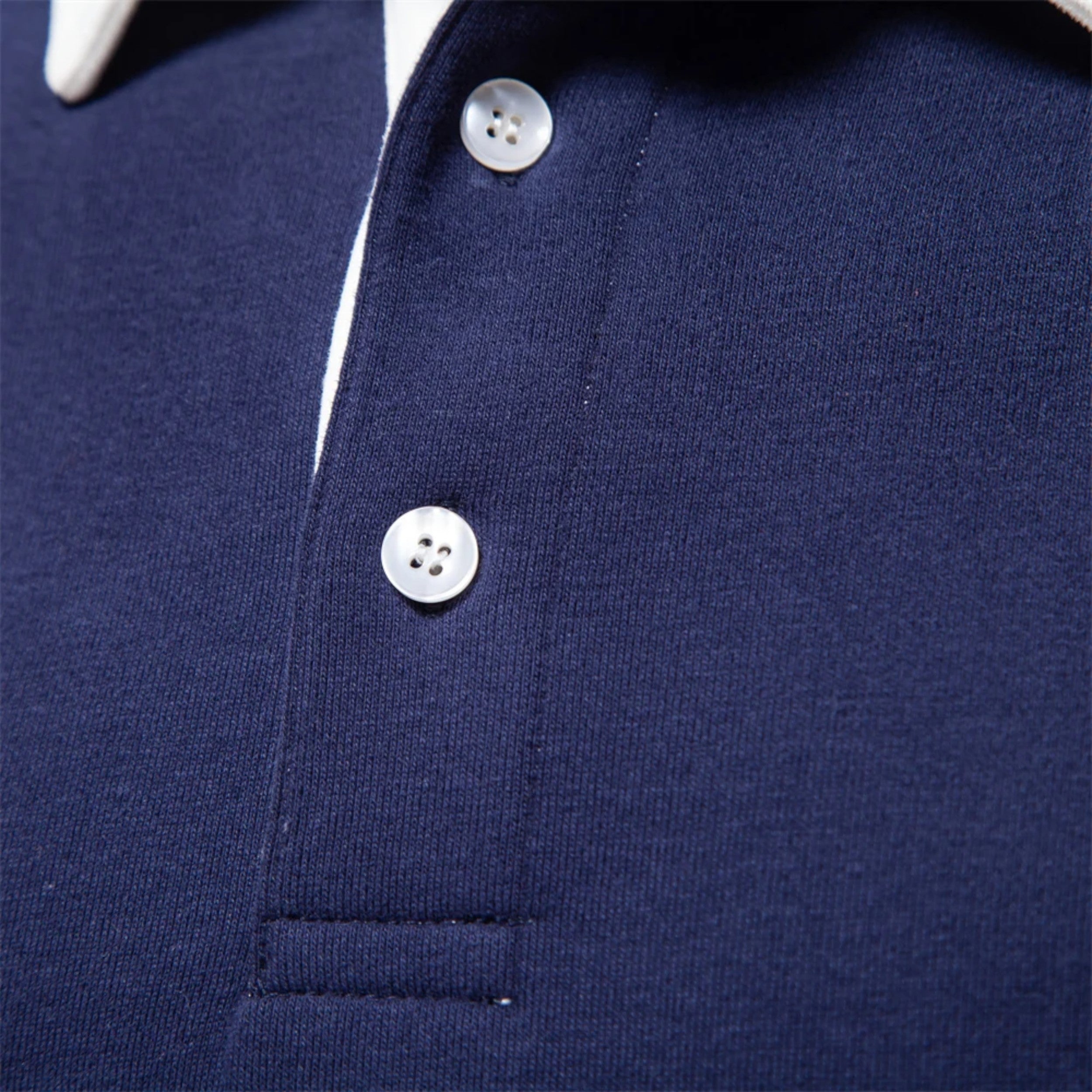 Maison Avenoire | Sweatshirt Homme Col Polo Coton Héritage