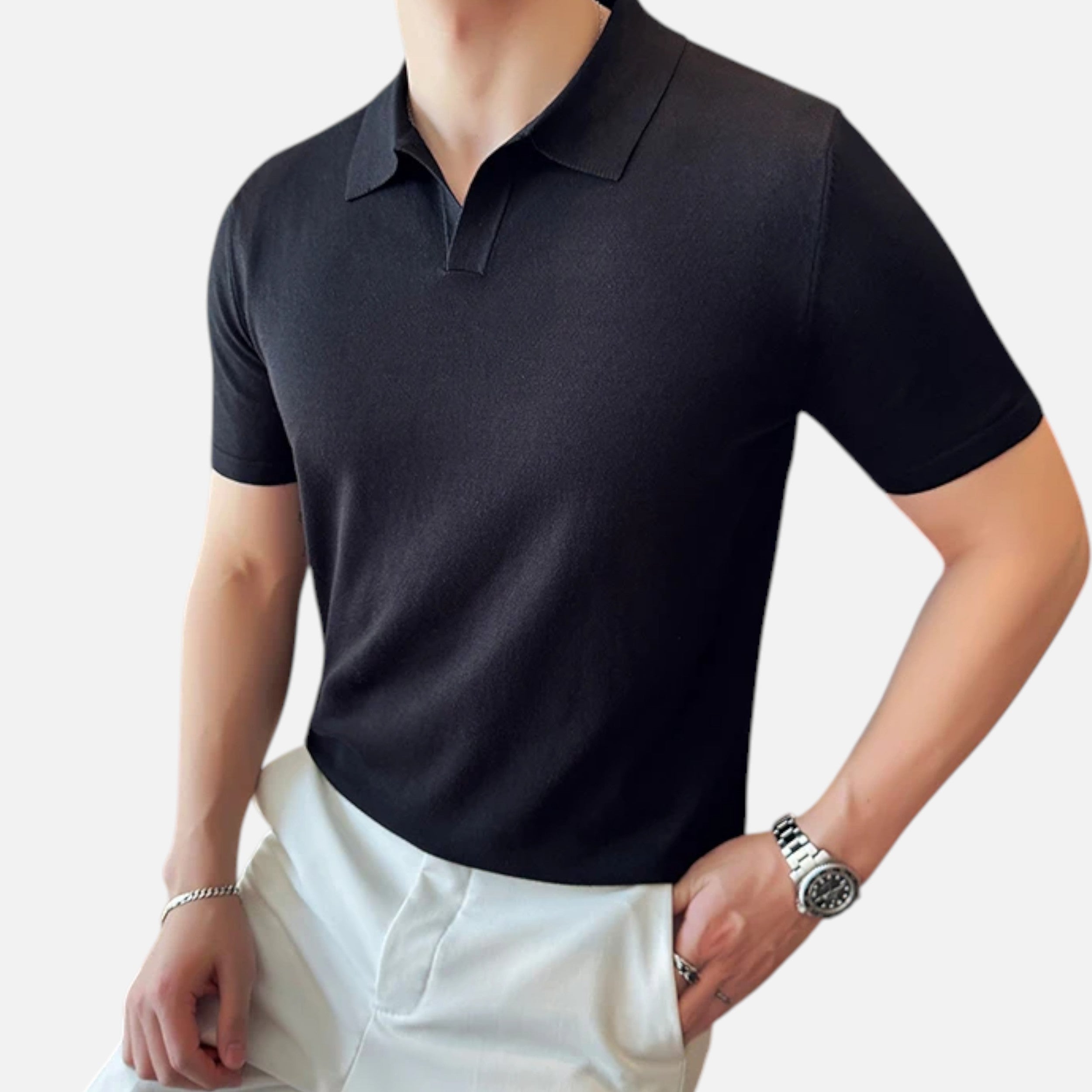 Maison Avenoire | Polo Homme Manches Courtes Raffinement Estival