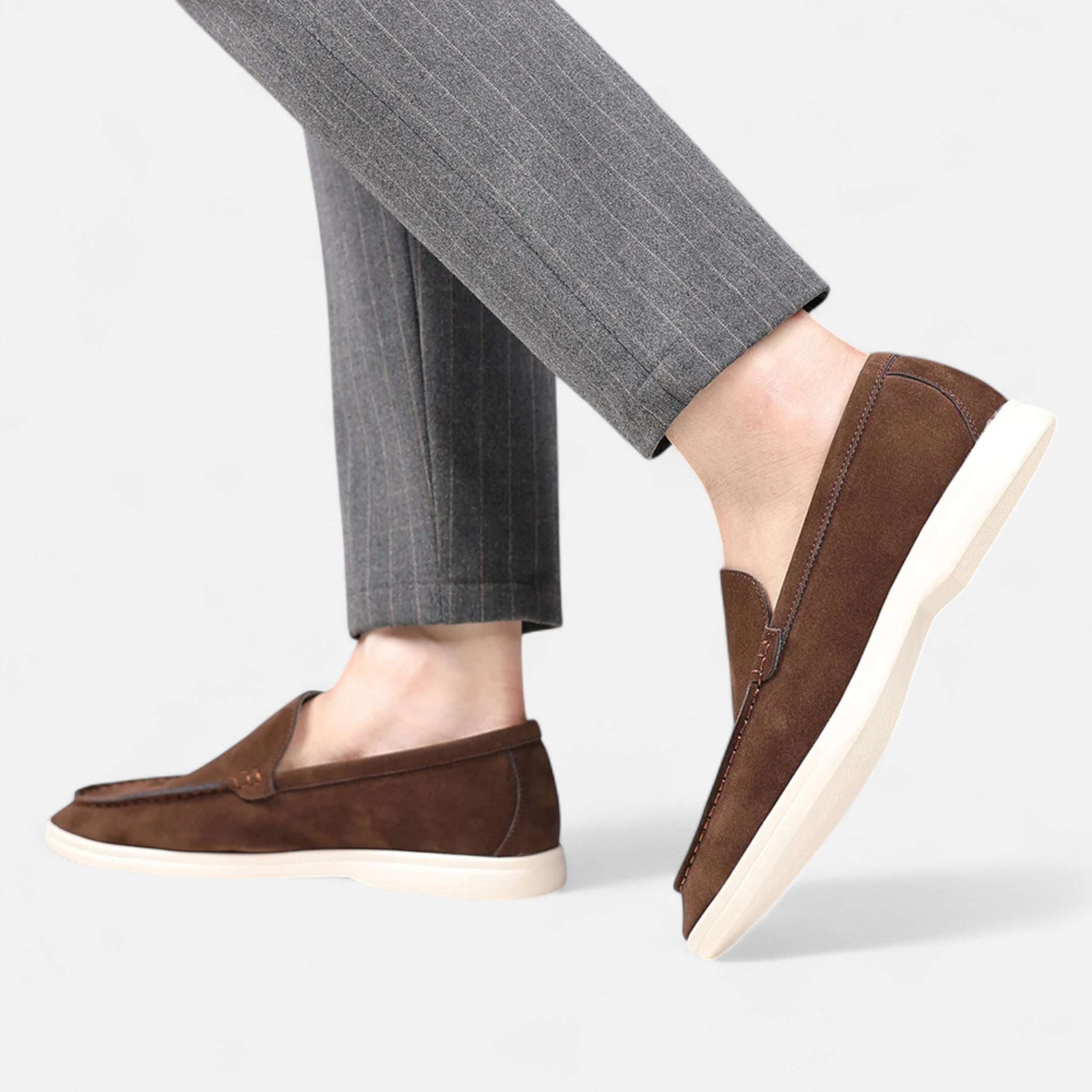 Maison Avenoire | Mocassins Homme Daim Britannique Intemporel