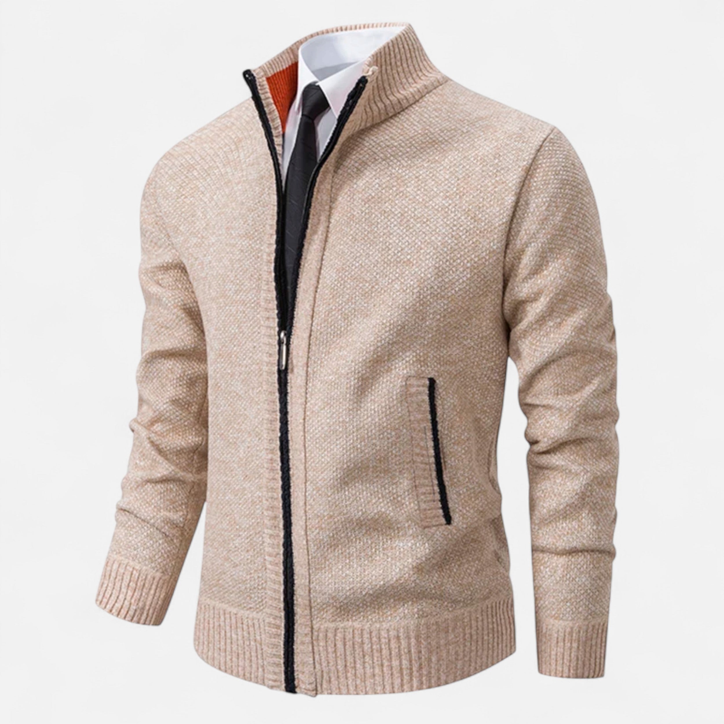 Maison Avenoire | Pull Zippé Homme Hiver Élégance Décontractée