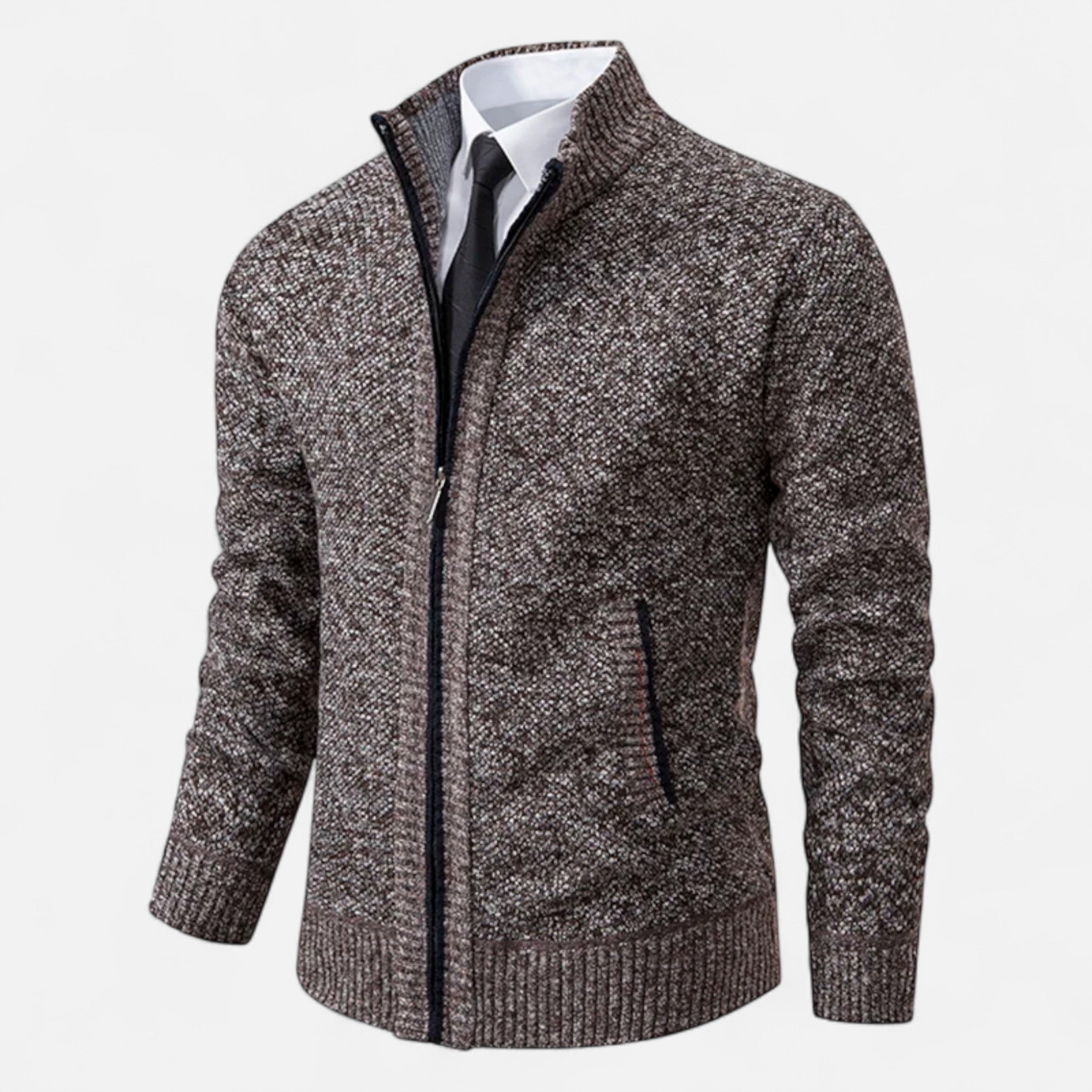 Maison Avenoire | Pull Zippé Homme Hiver Élégance Décontractée