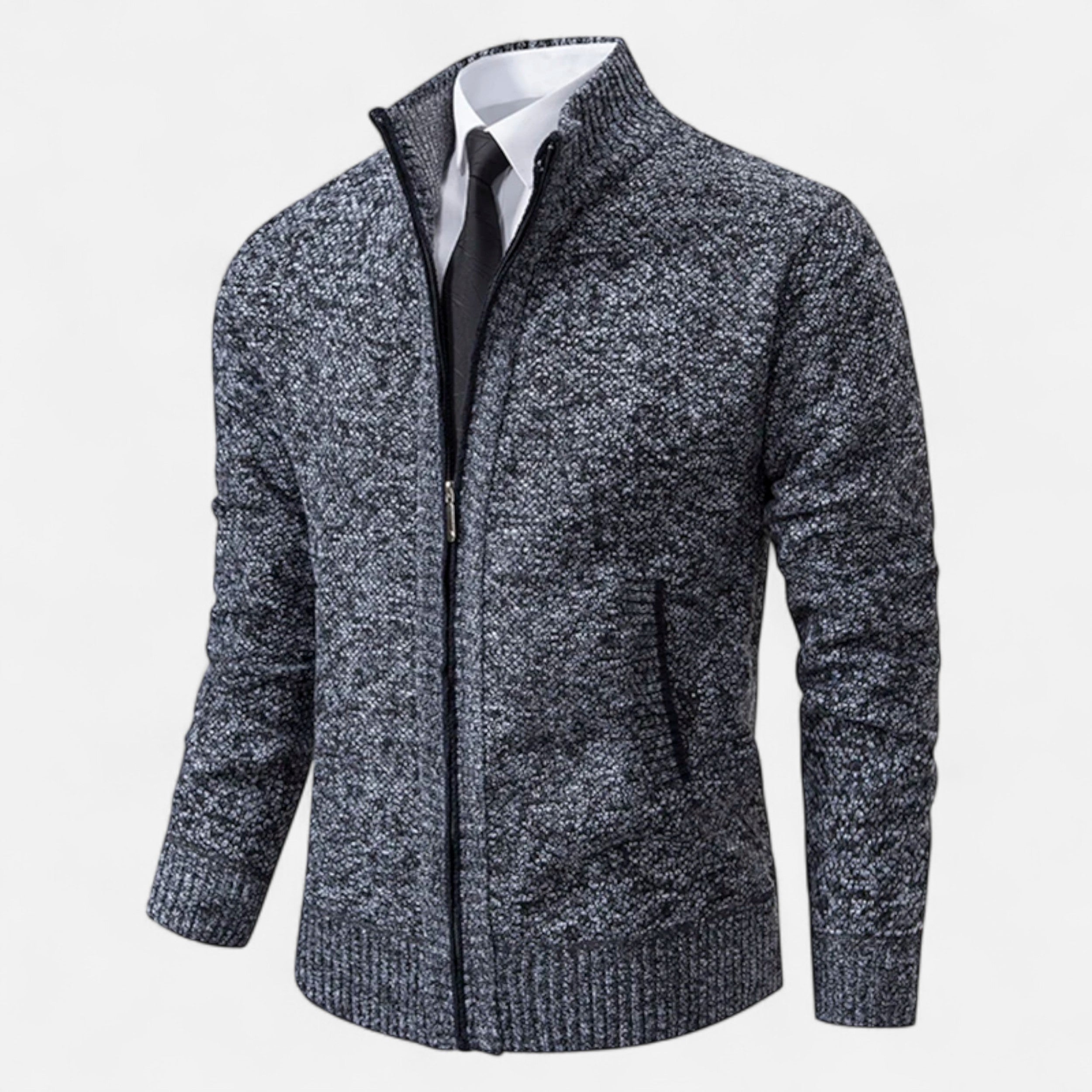Maison Avenoire | Pull Zippé Homme Hiver Élégance Décontractée