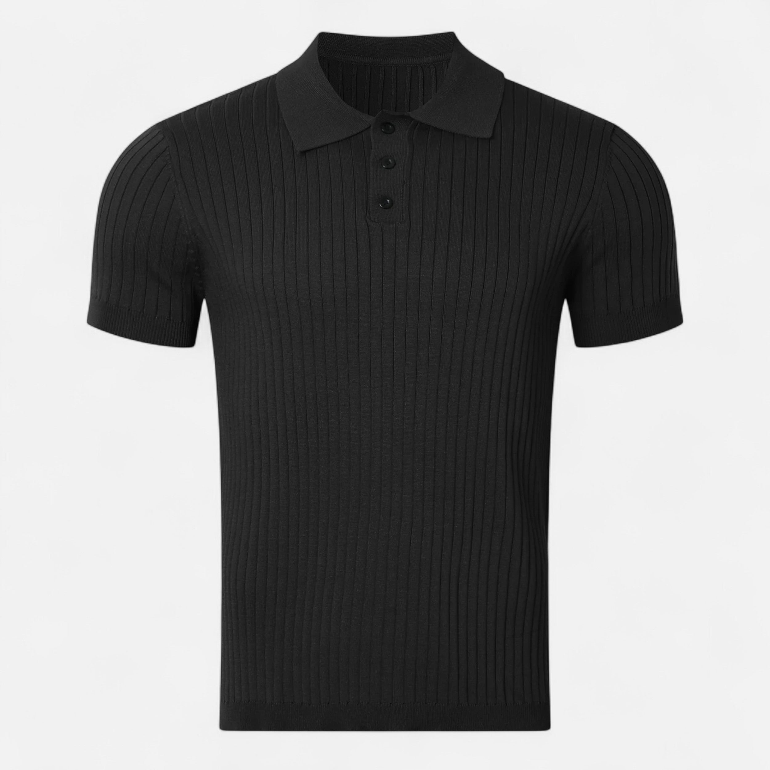 Maison Avenoire | Polo Homme Maille Rétro Col Rayé