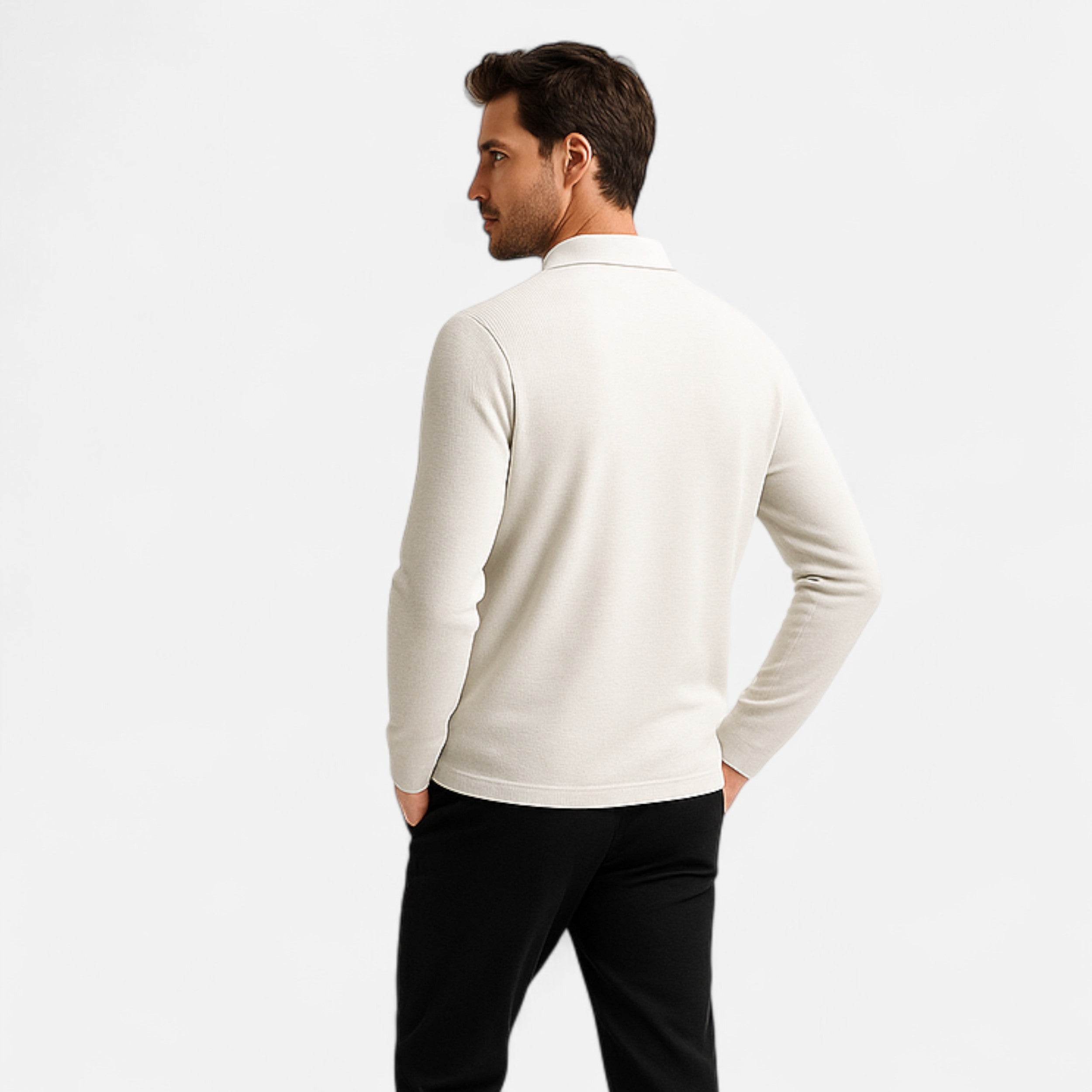 Maison Avenoire | Veste Homme Col Polo Maille Waffle