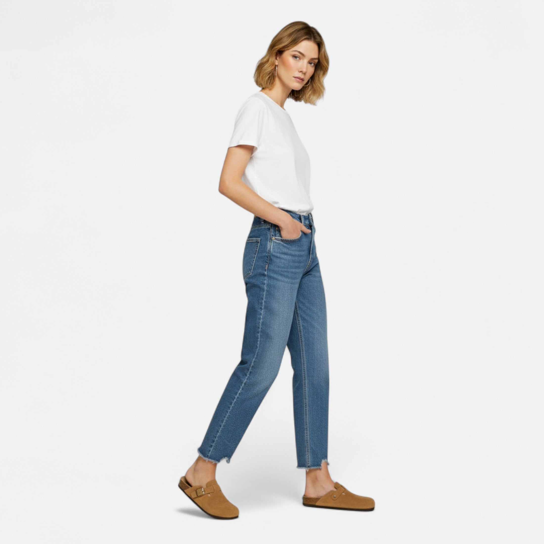 Maison Avenoire | Mules Femme Daim Semelle Liège Classiques
