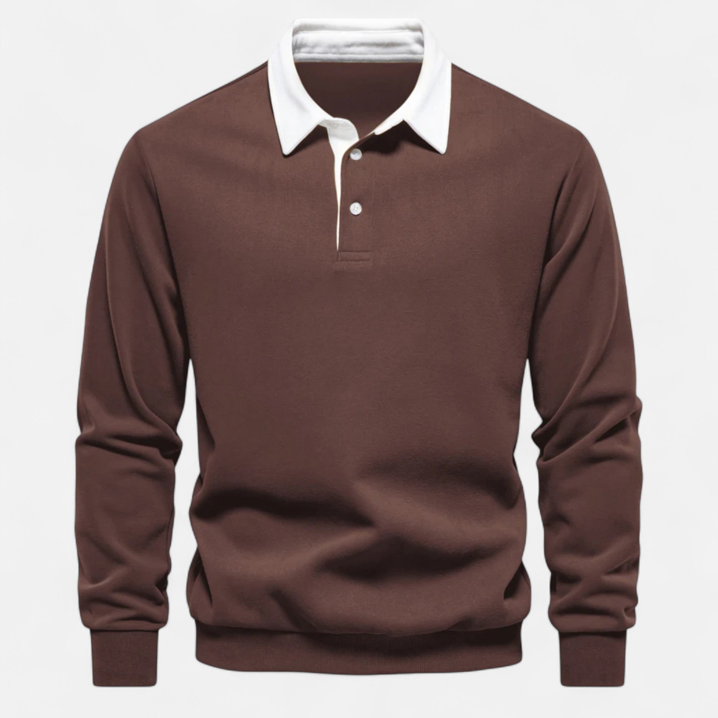 Maison Avenoire | Sweatshirt Homme Col Polo Coton Héritage