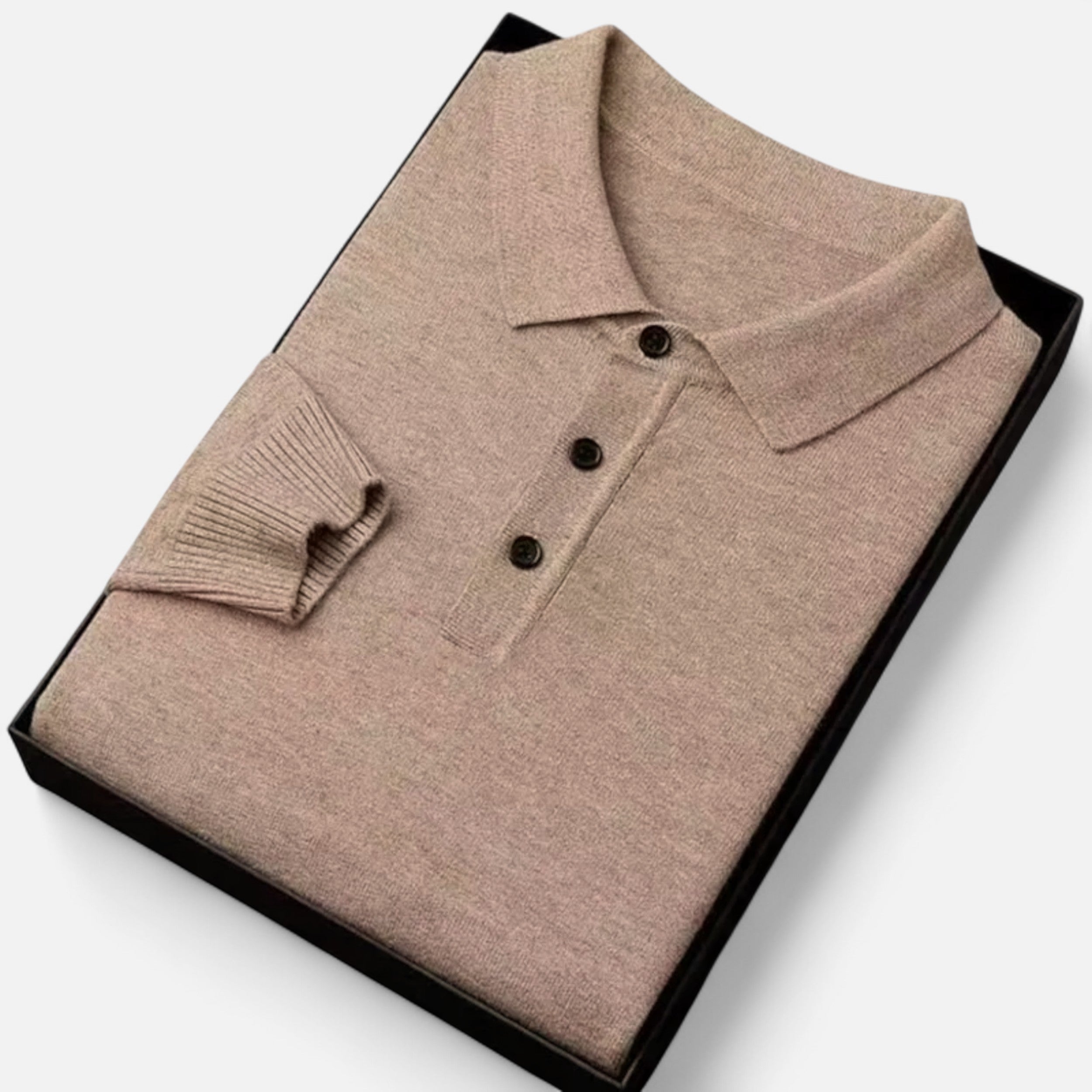Maison Avenoire | Polo Pull Homme Cachemire Pur Élégant