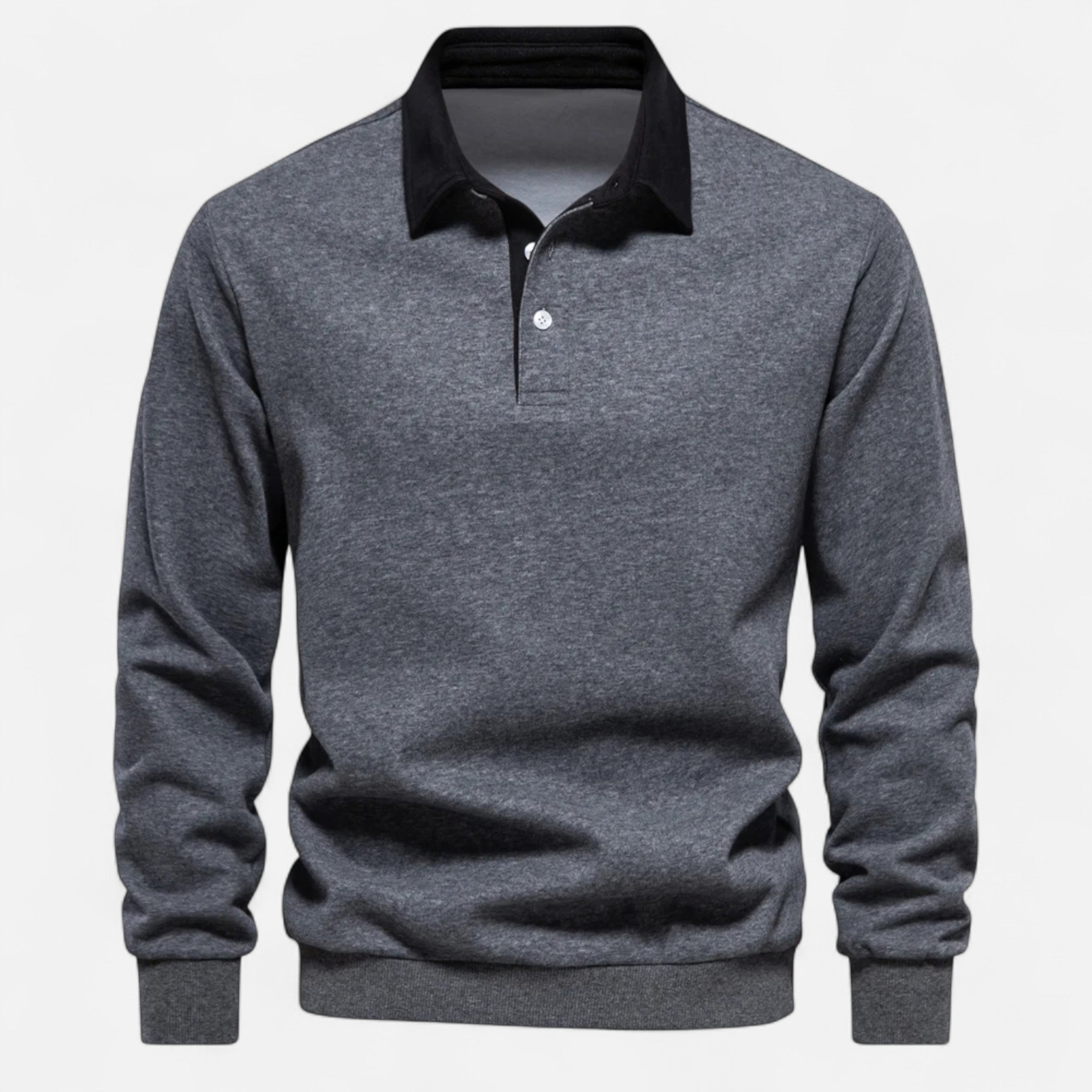 Maison Avenoire | Sweatshirt Homme Col Polo Coton Héritage