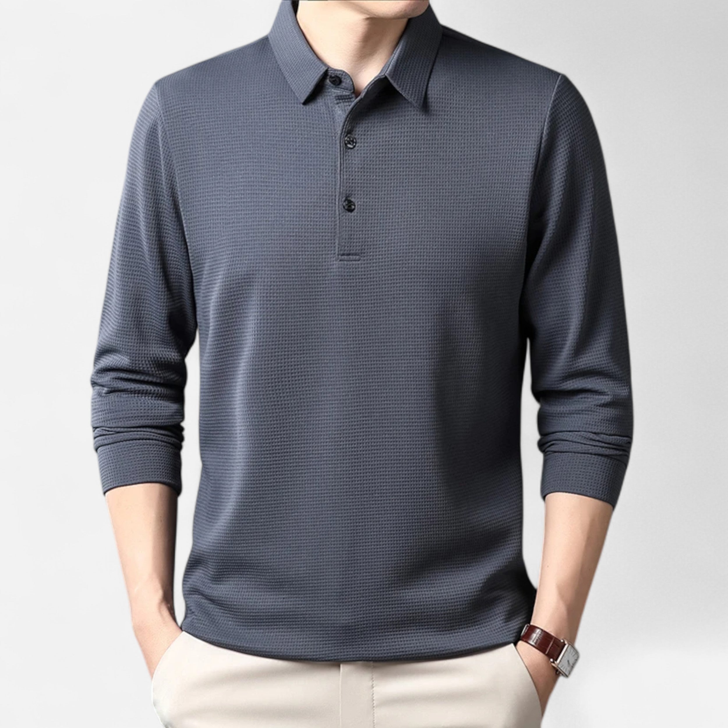 Maison Avenoire | Polo Homme Manches Longues Élégance d’Été