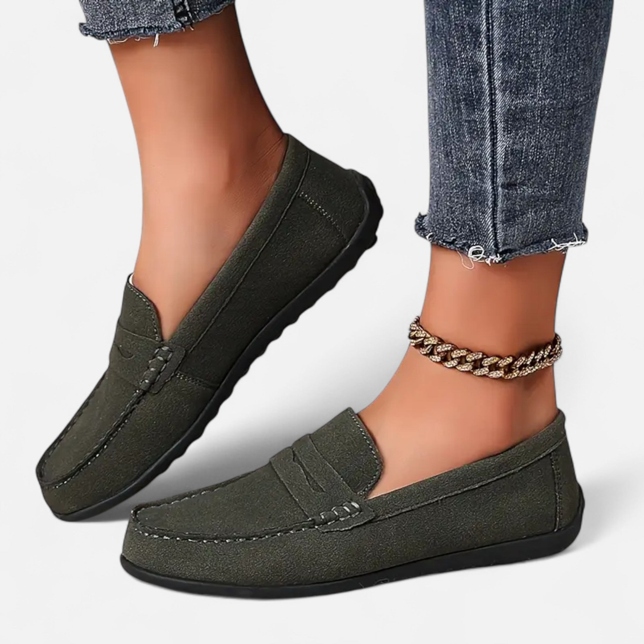 Maison Avenoire | Mocassins Femme Daim Élégance Intemporelle