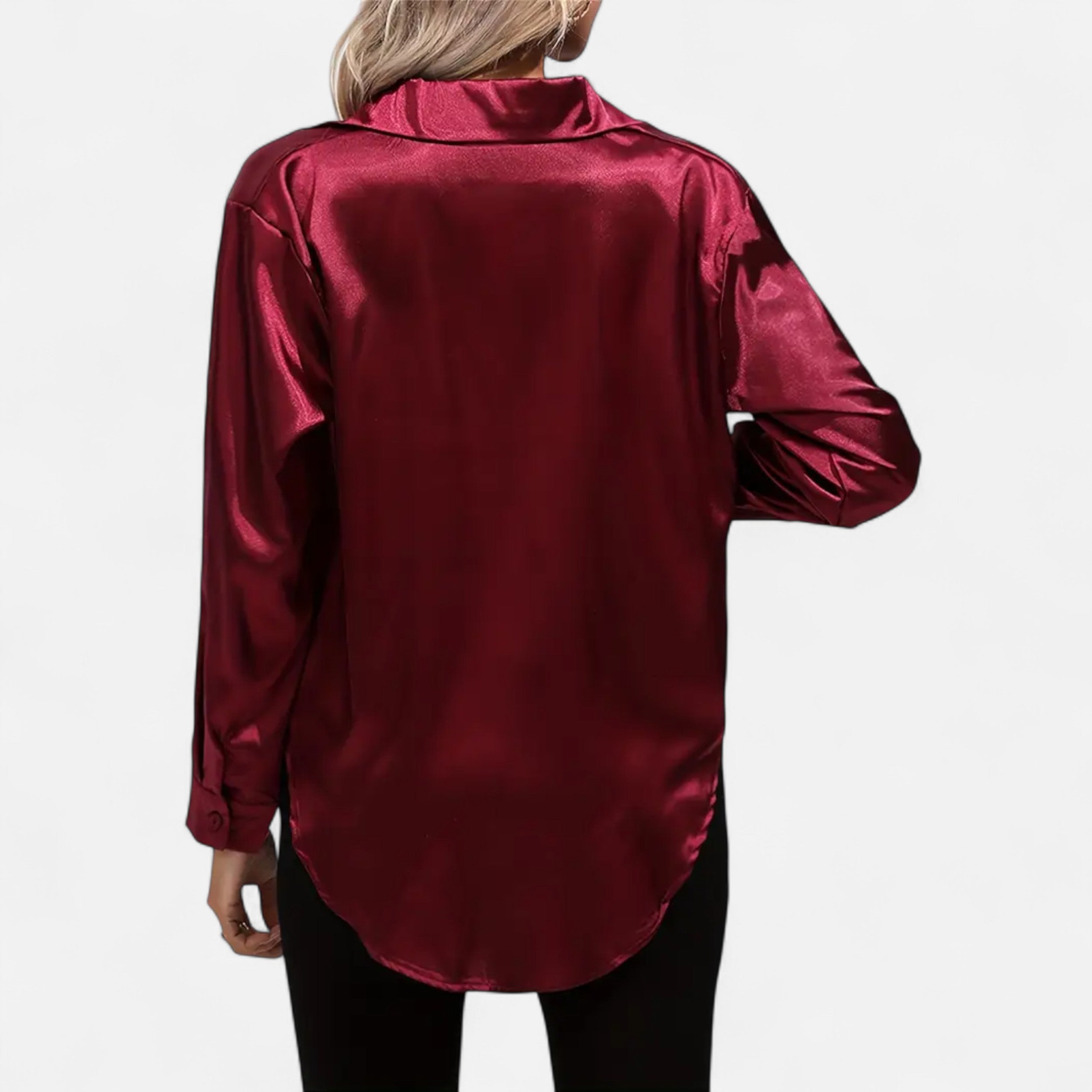 Maison Avenoire | Chemise Femme Satin Col Tailleur