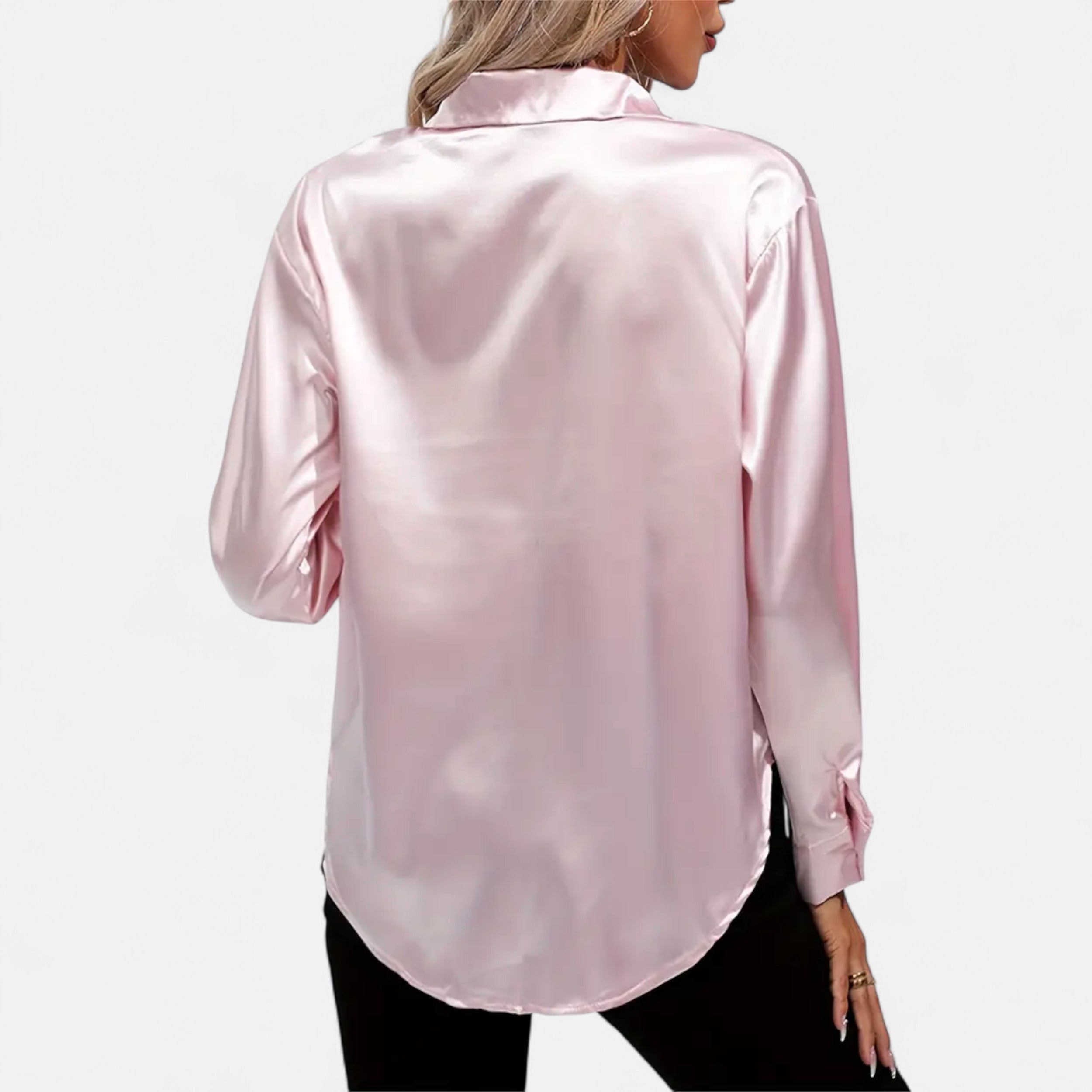 Maison Avenoire | Chemise Femme Satin Col Tailleur