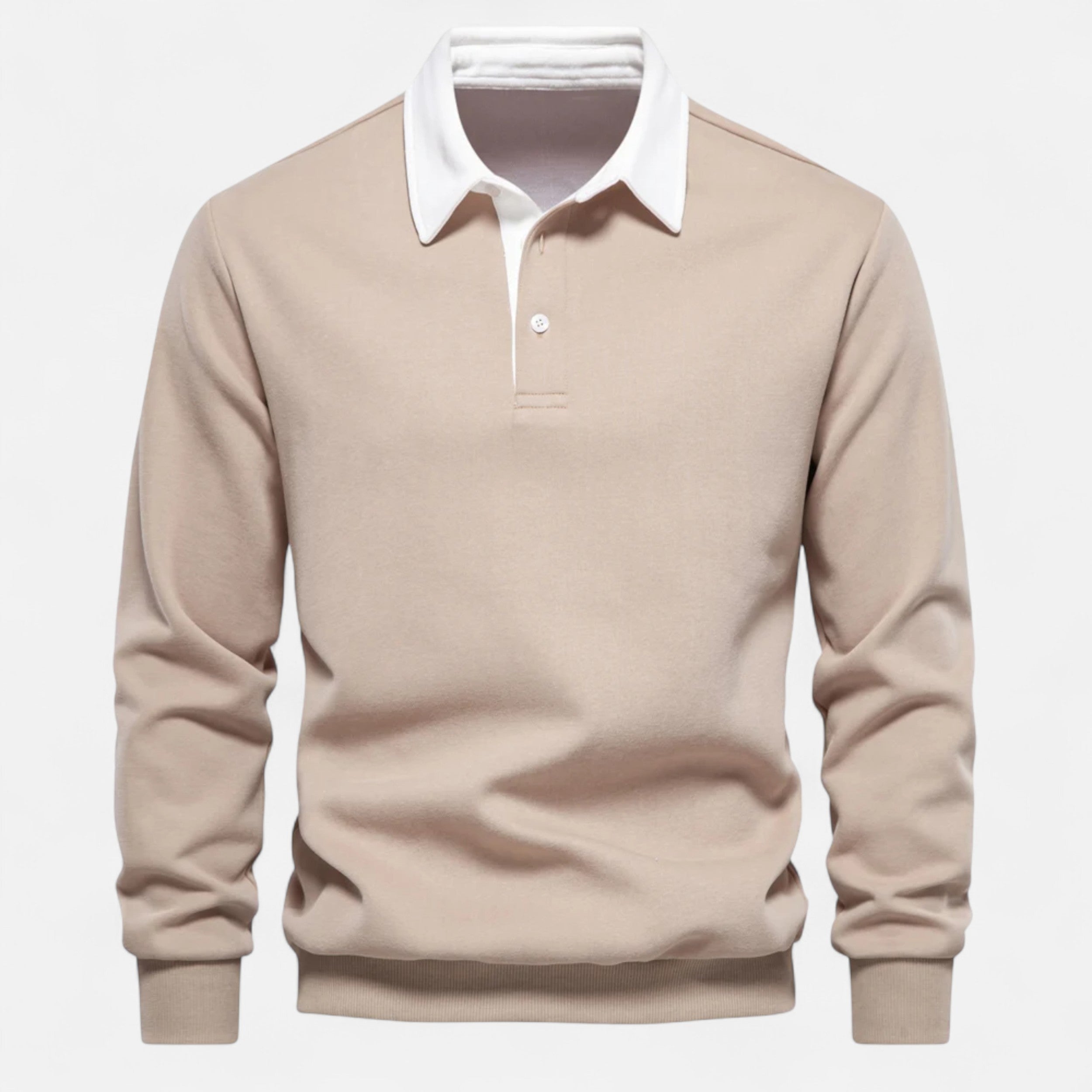 Maison Avenoire | Sweatshirt Homme Col Polo Coton Héritage