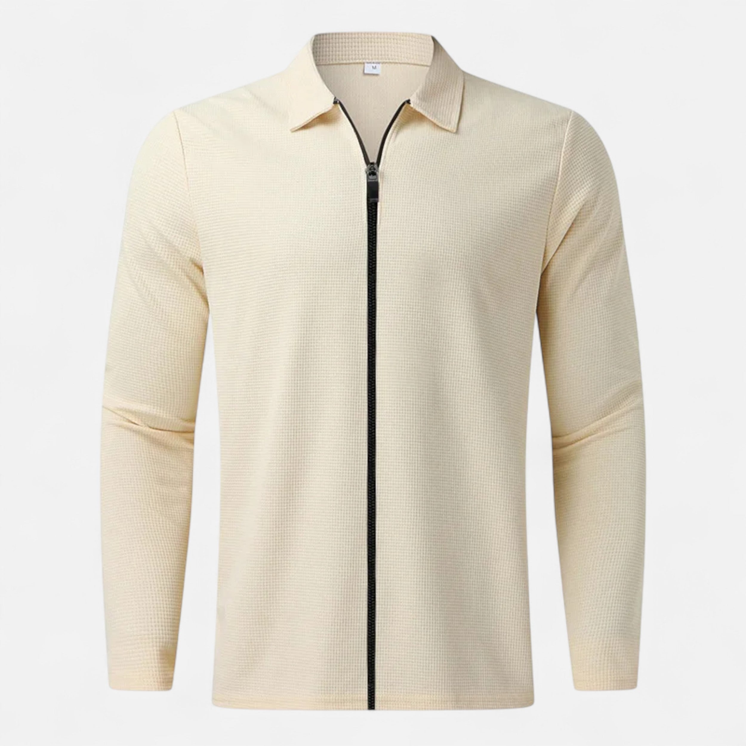 Maison Avenoire | Veste Homme Col Polo Maille Waffle