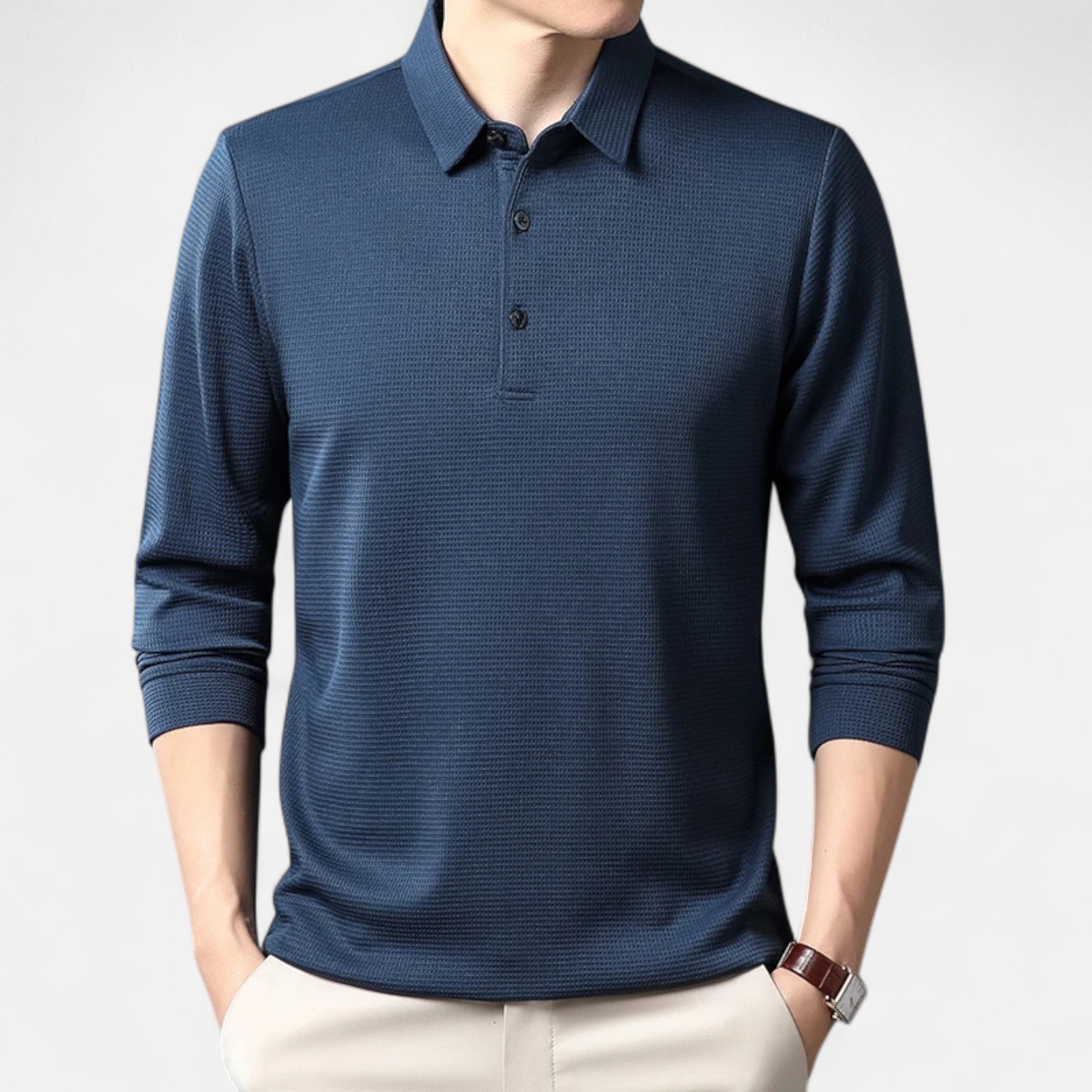 Maison Avenoire | Polo Homme Manches Longues Élégance d’Été