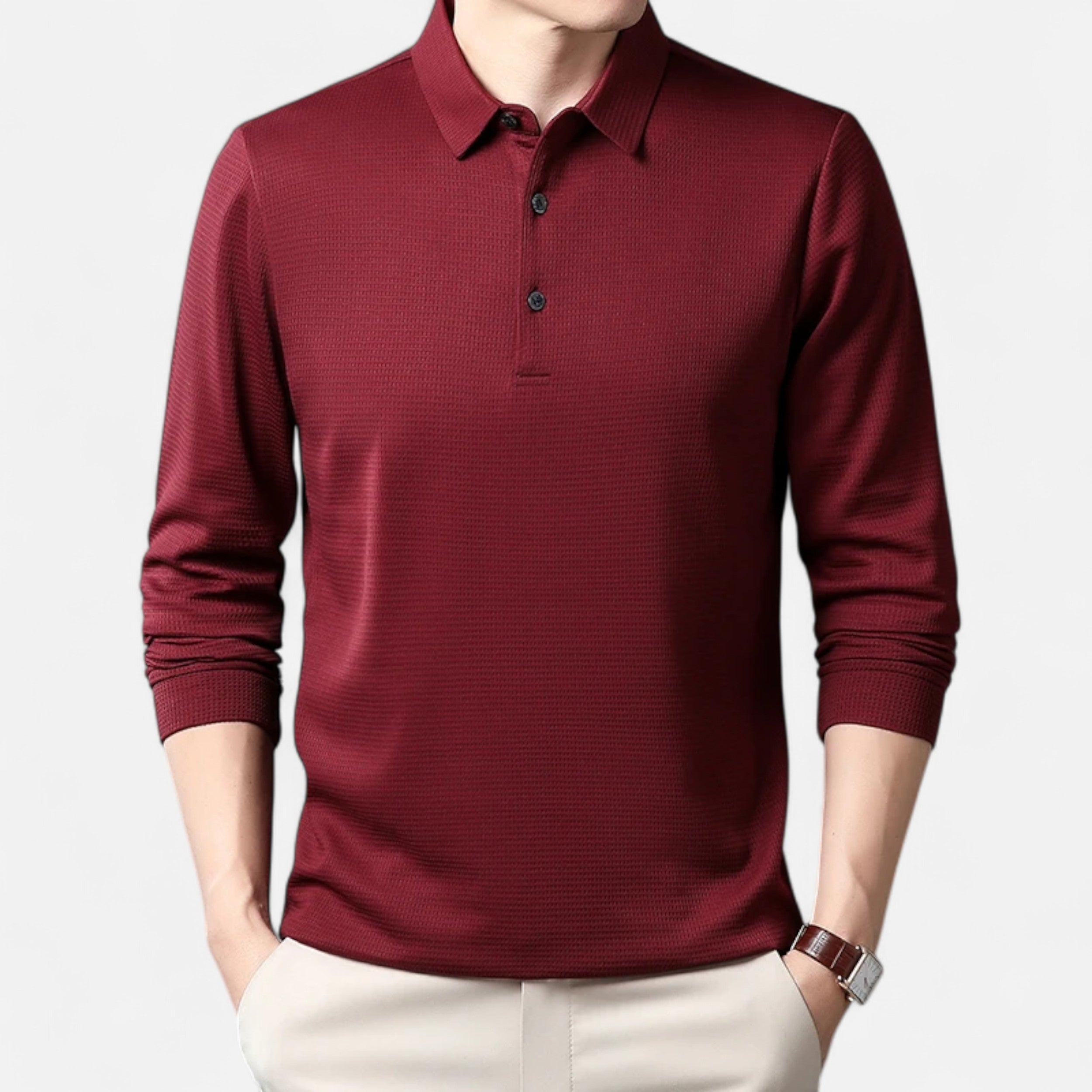 Maison Avenoire | Polo Homme Manches Longues Élégance d’Été