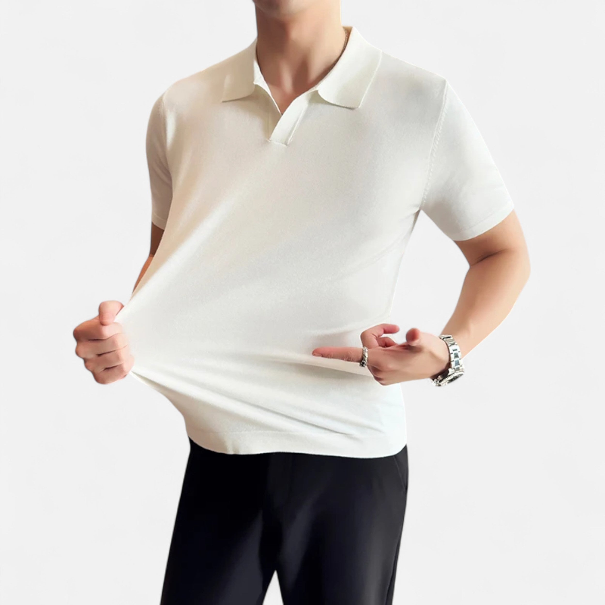 Maison Avenoire | Polo Homme Manches Courtes Raffinement Estival