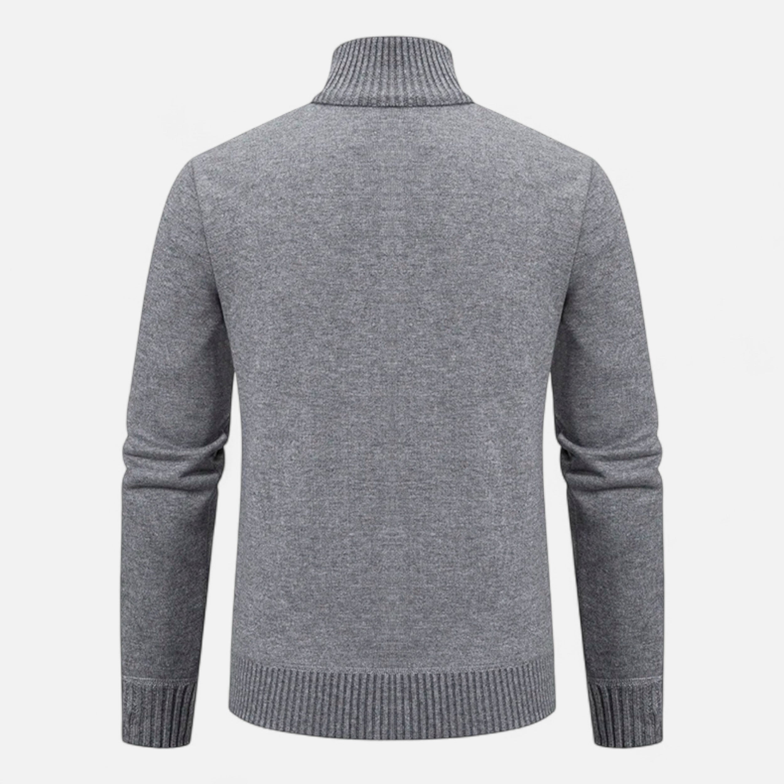 Maison Avenoire | Pull Zippé Homme Col Droit Intemporel