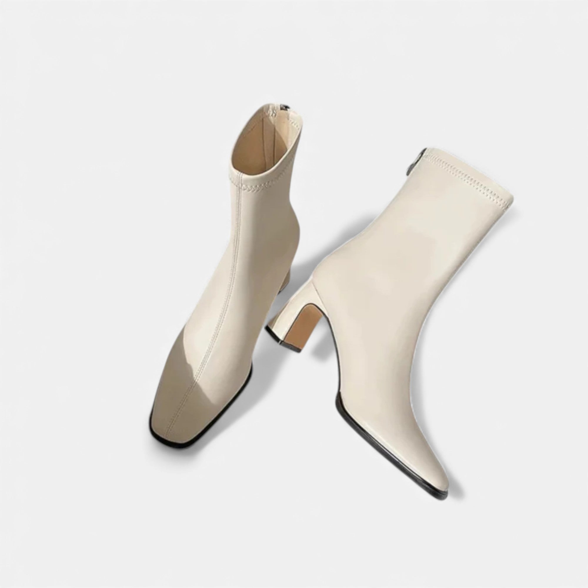 Maison Avenoire | Bottines Femme Carré Cuir Velours “Riviera Heritage”