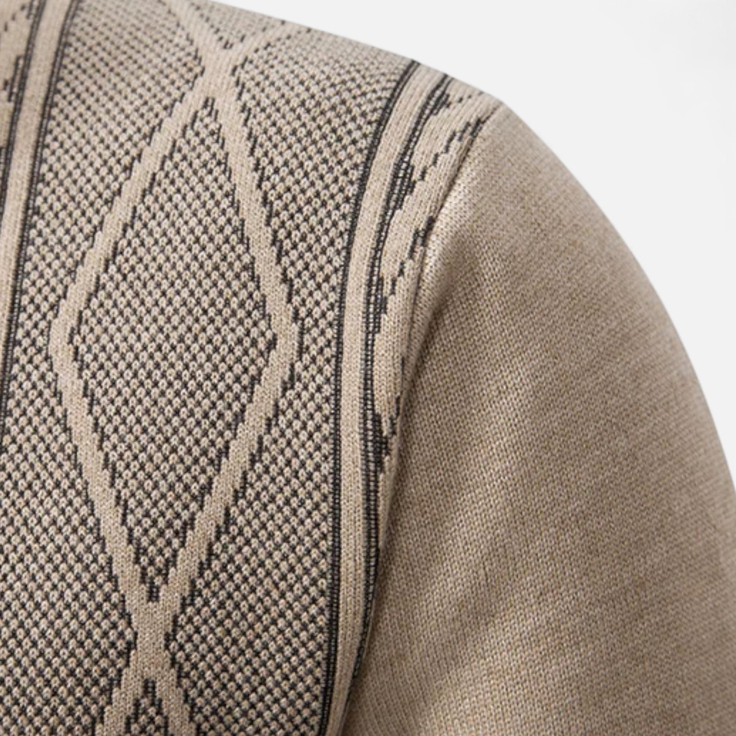 Maison Avenoire | Pull Zippé Homme Col Droit Intemporel