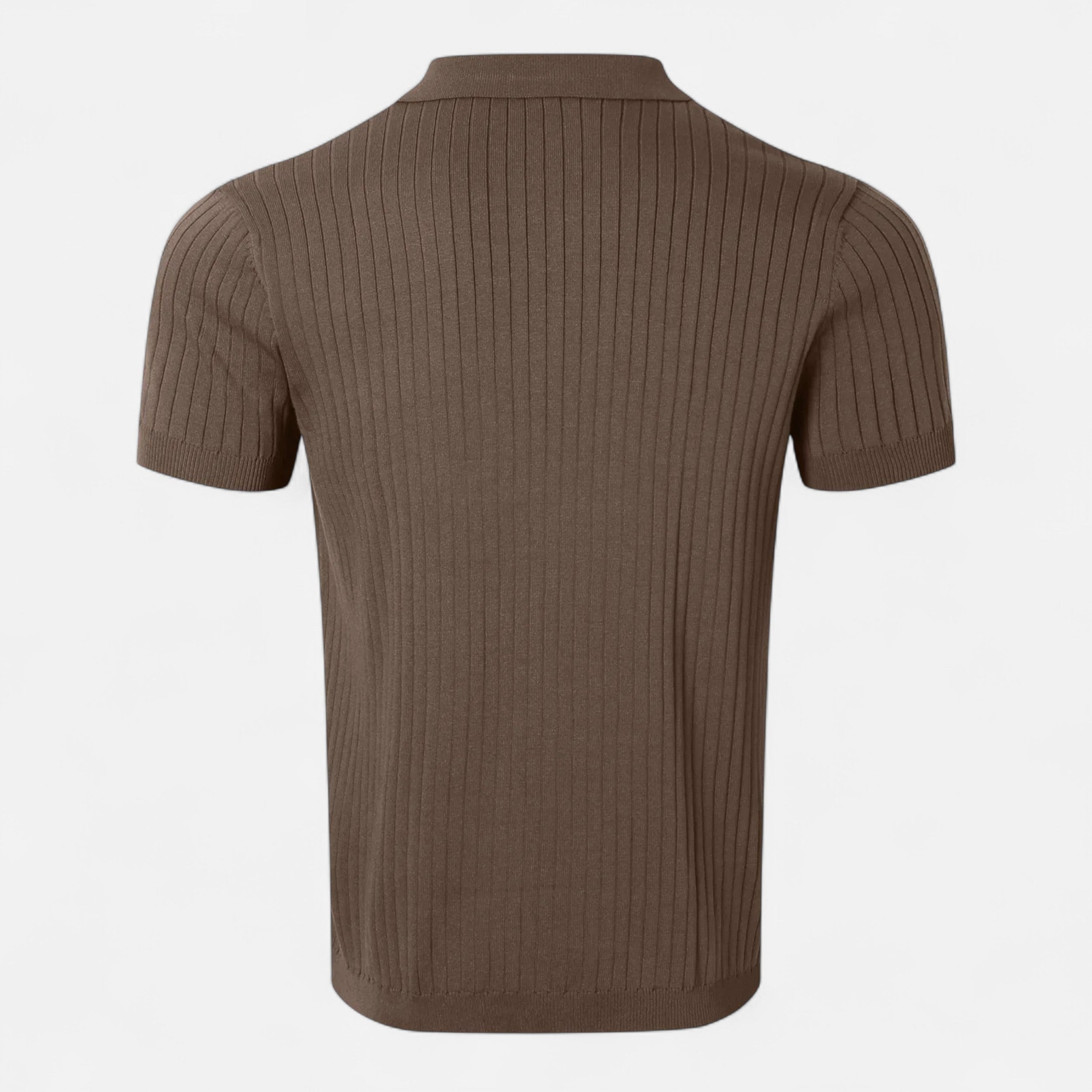 Maison Avenoire | Polo Homme Maille Rétro Col Rayé