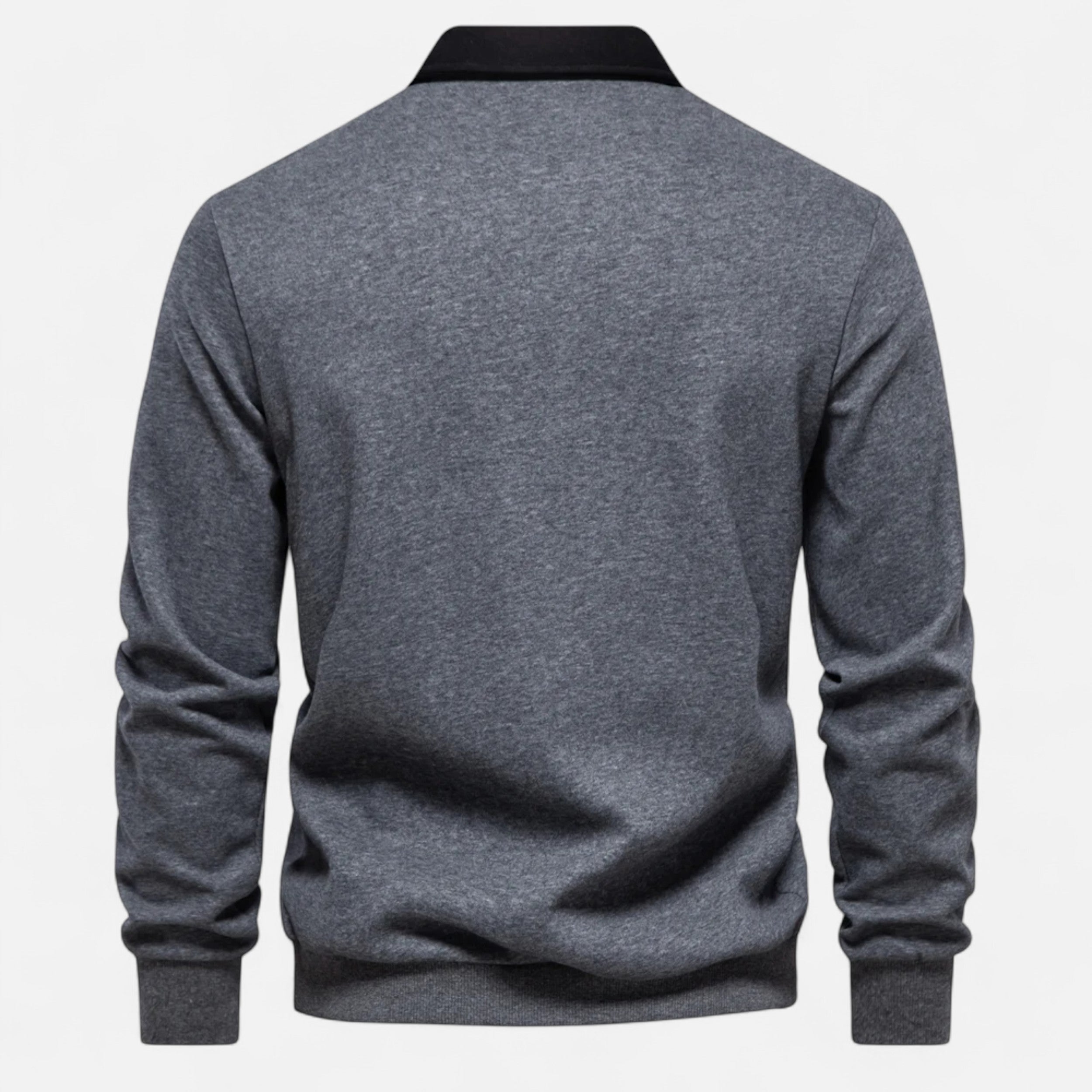 Maison Avenoire | Sweatshirt Homme Col Polo Coton Héritage
