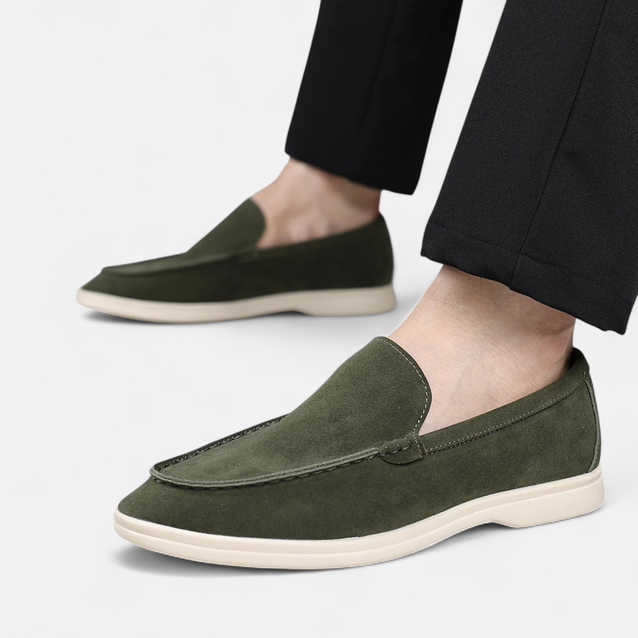 Maison Avenoire | Mocassins Homme Daim Britannique Intemporel