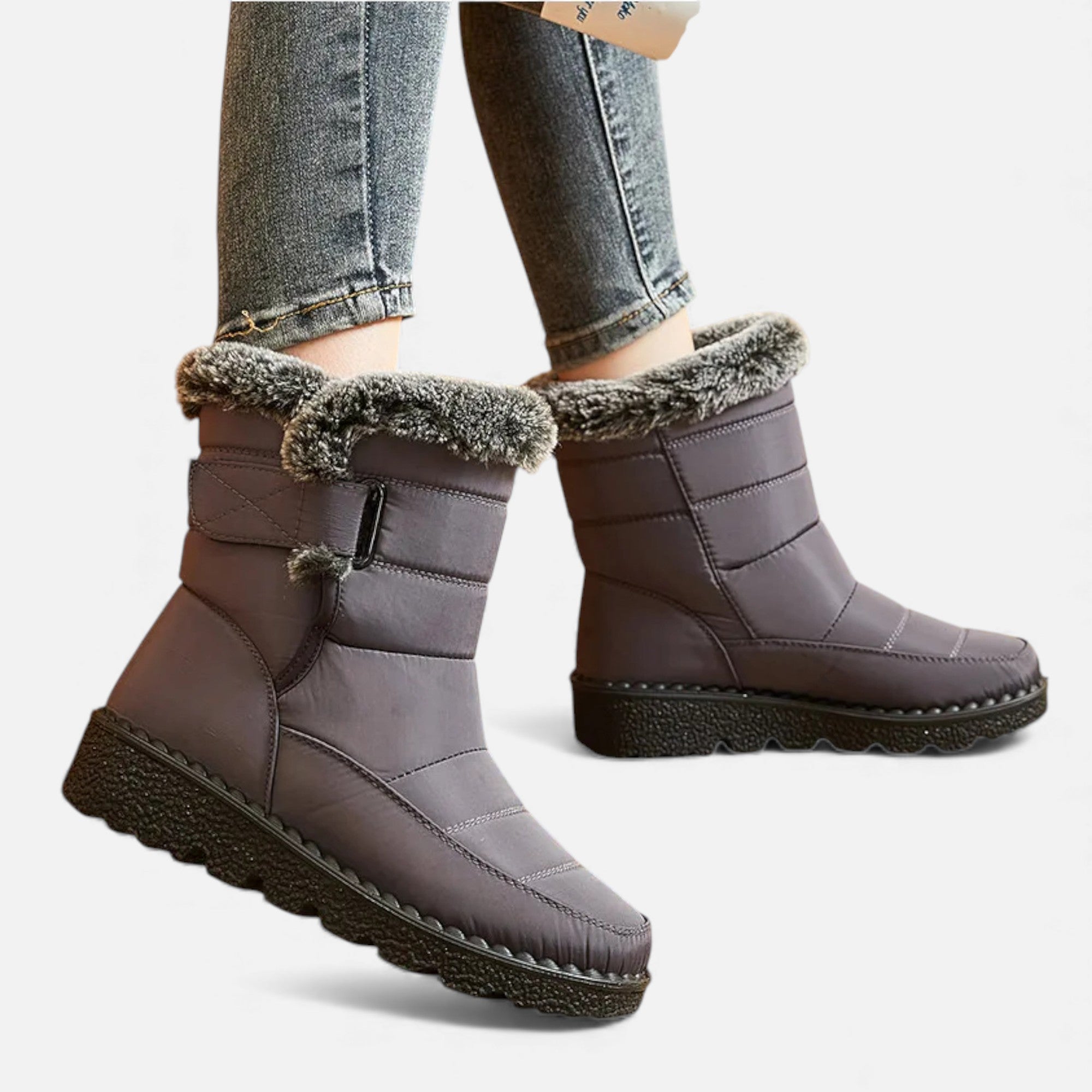 Maison Avenoire | Bottines d’Hiver en Suédine Imperméable