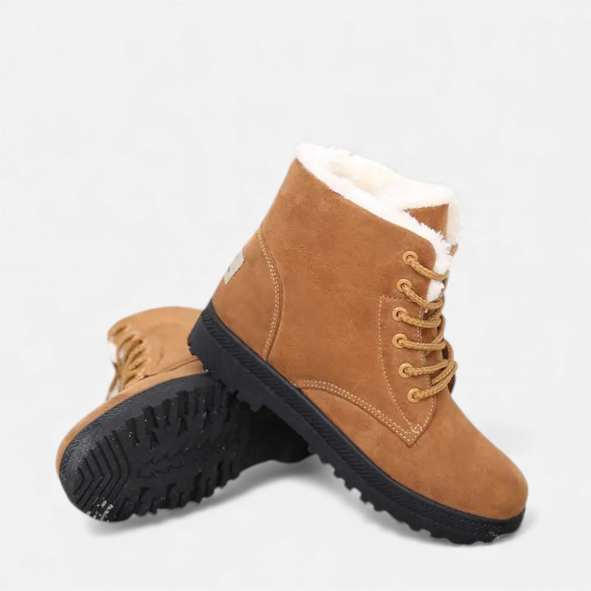 Maison Avenoire | Bottines d’Hiver en Suédine Doublées de Fourrure