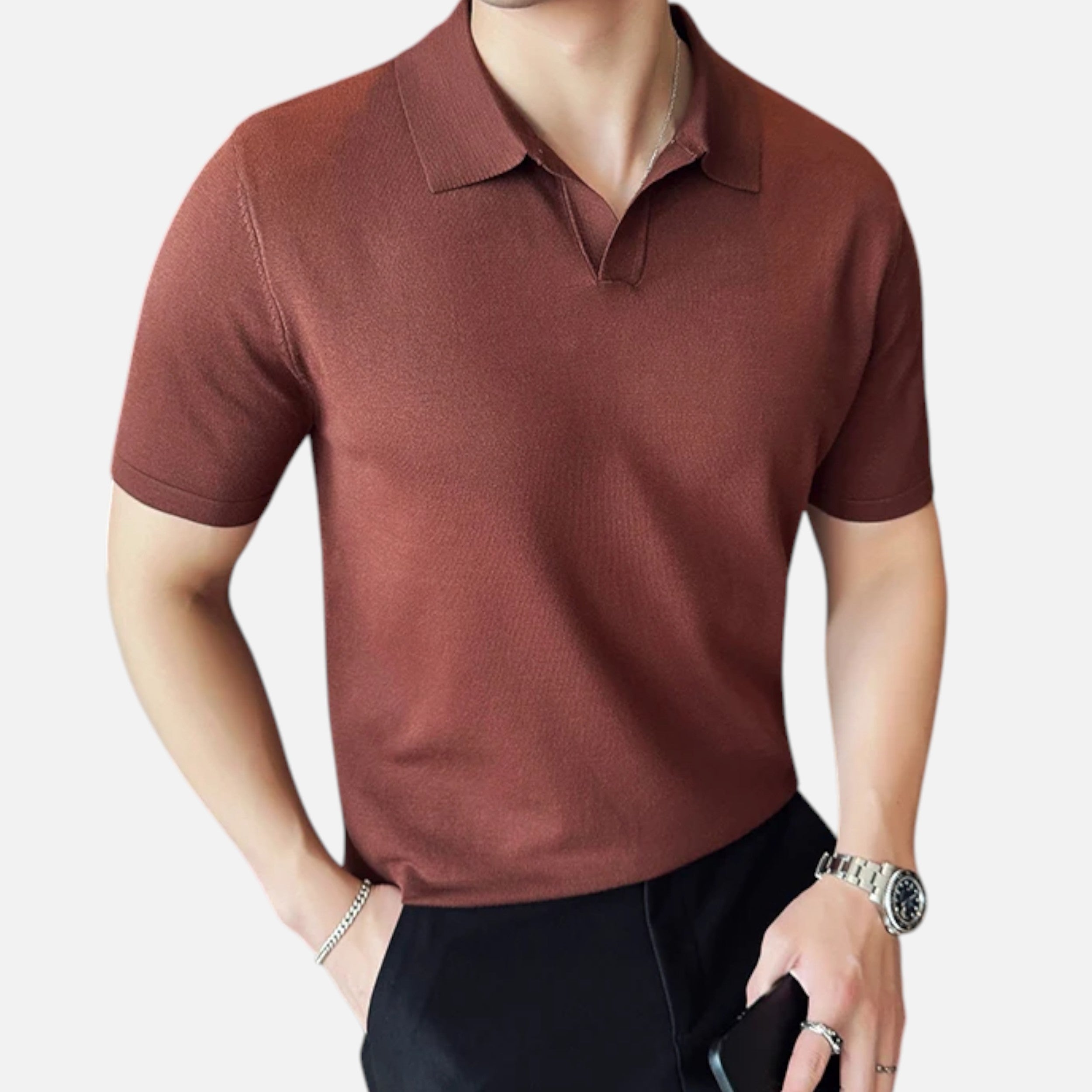 Maison Avenoire | Polo Homme Manches Courtes Raffinement Estival