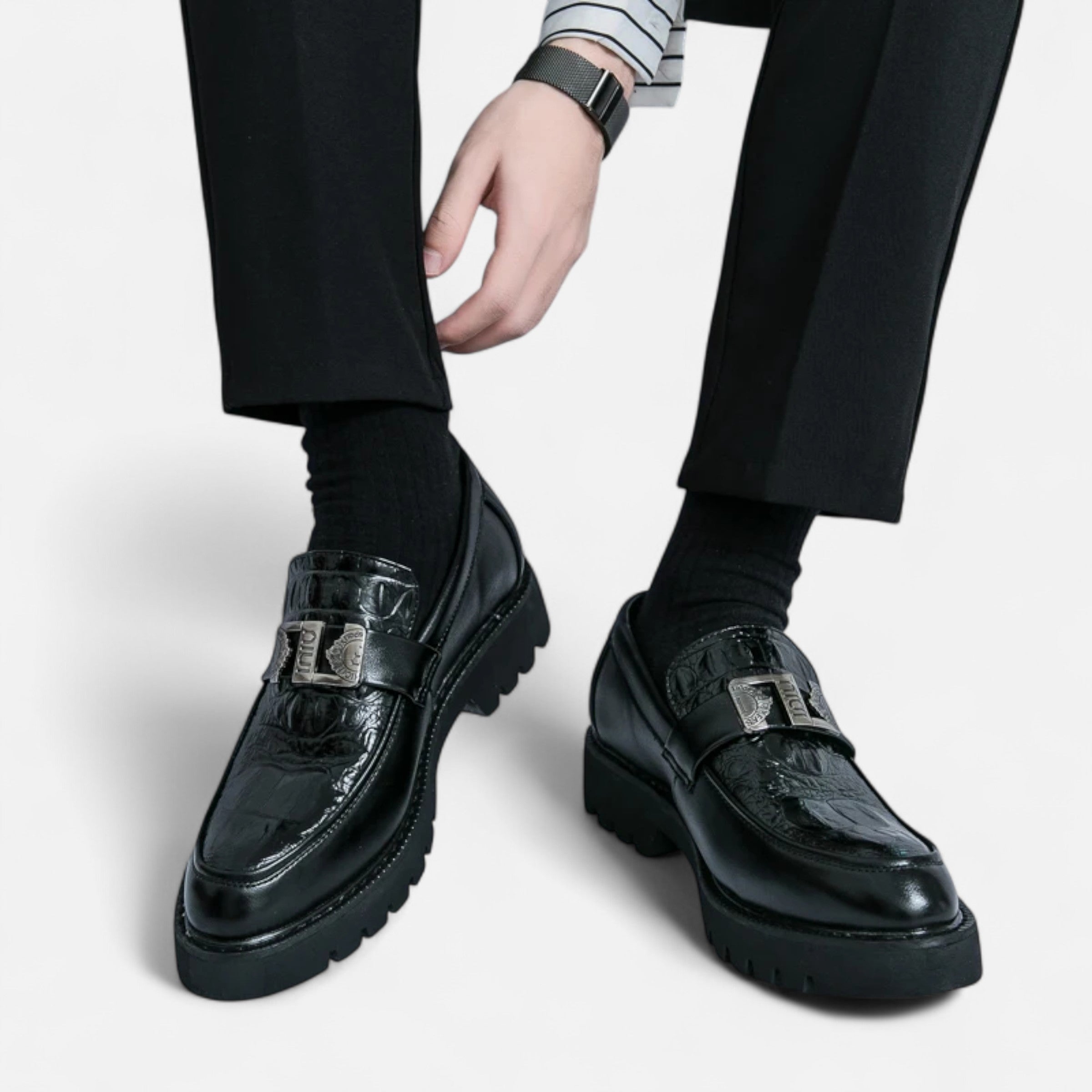 Maison Avenoire | Mocassins Homme Semelle Épaisse Élégance Moderne