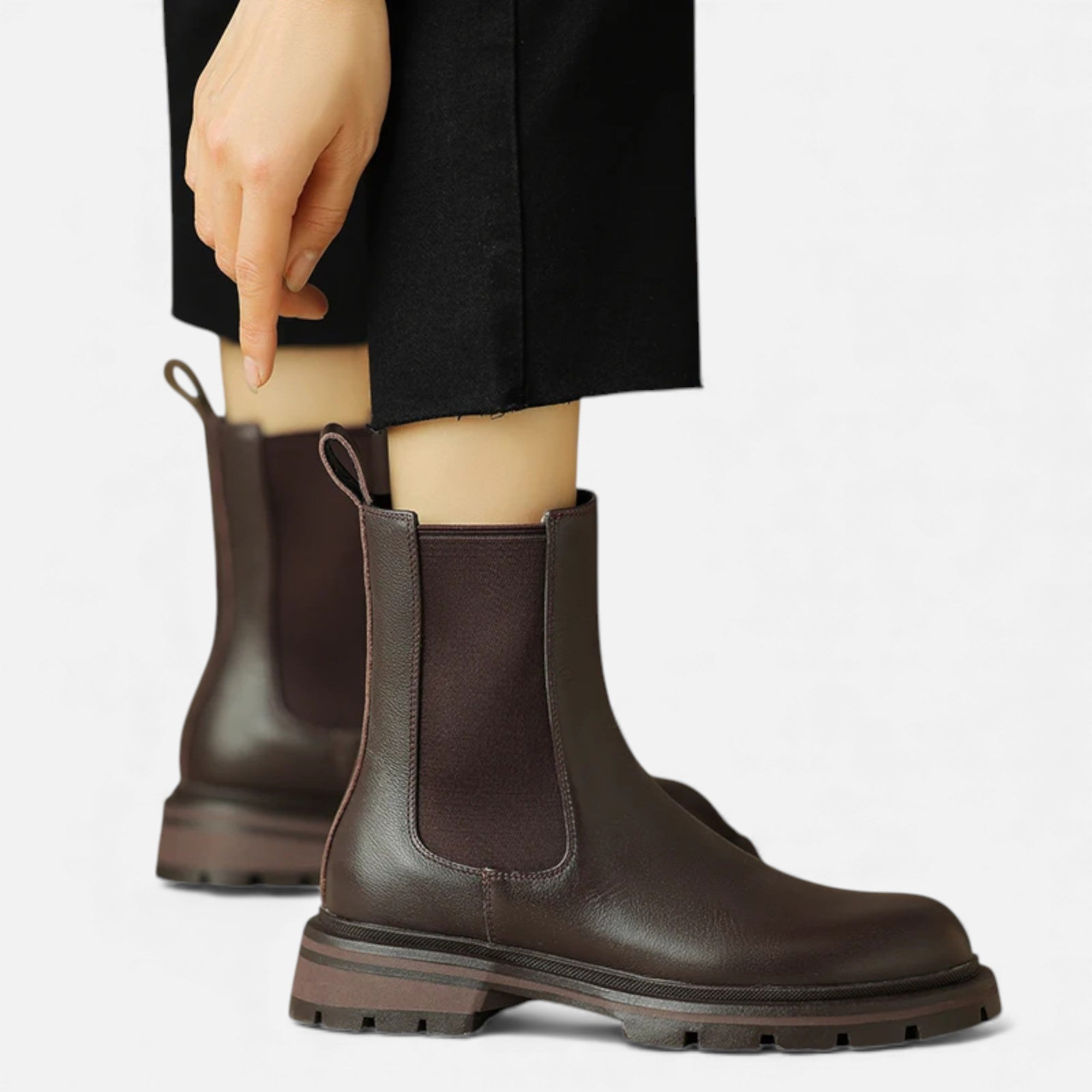 Maison Avenoire | Bottines Femme Chelsea Cuir Véritable Élégance