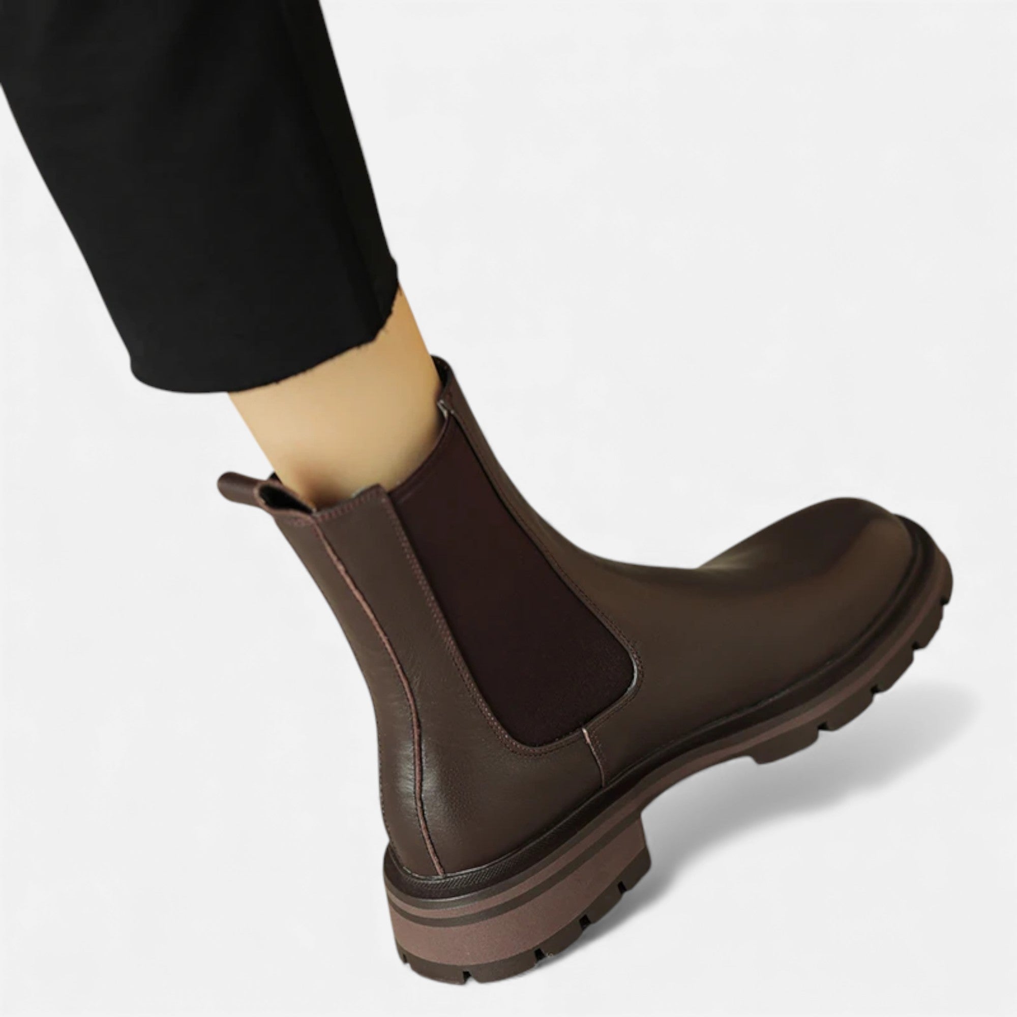 Maison Avenoire | Bottines Femme Chelsea Cuir Véritable Élégance