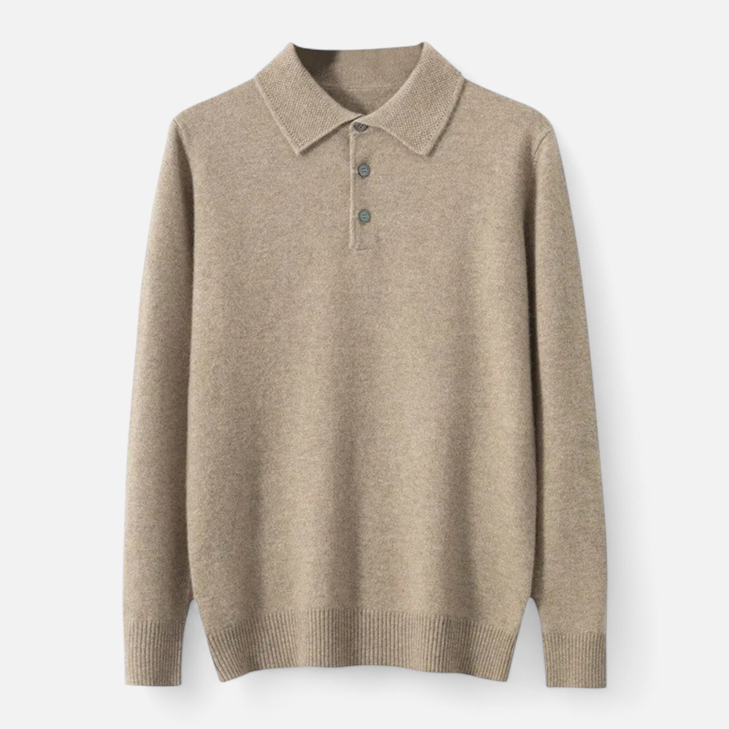 Maison Avenoire | Polo Pull Homme Cachemire Pur Élégant