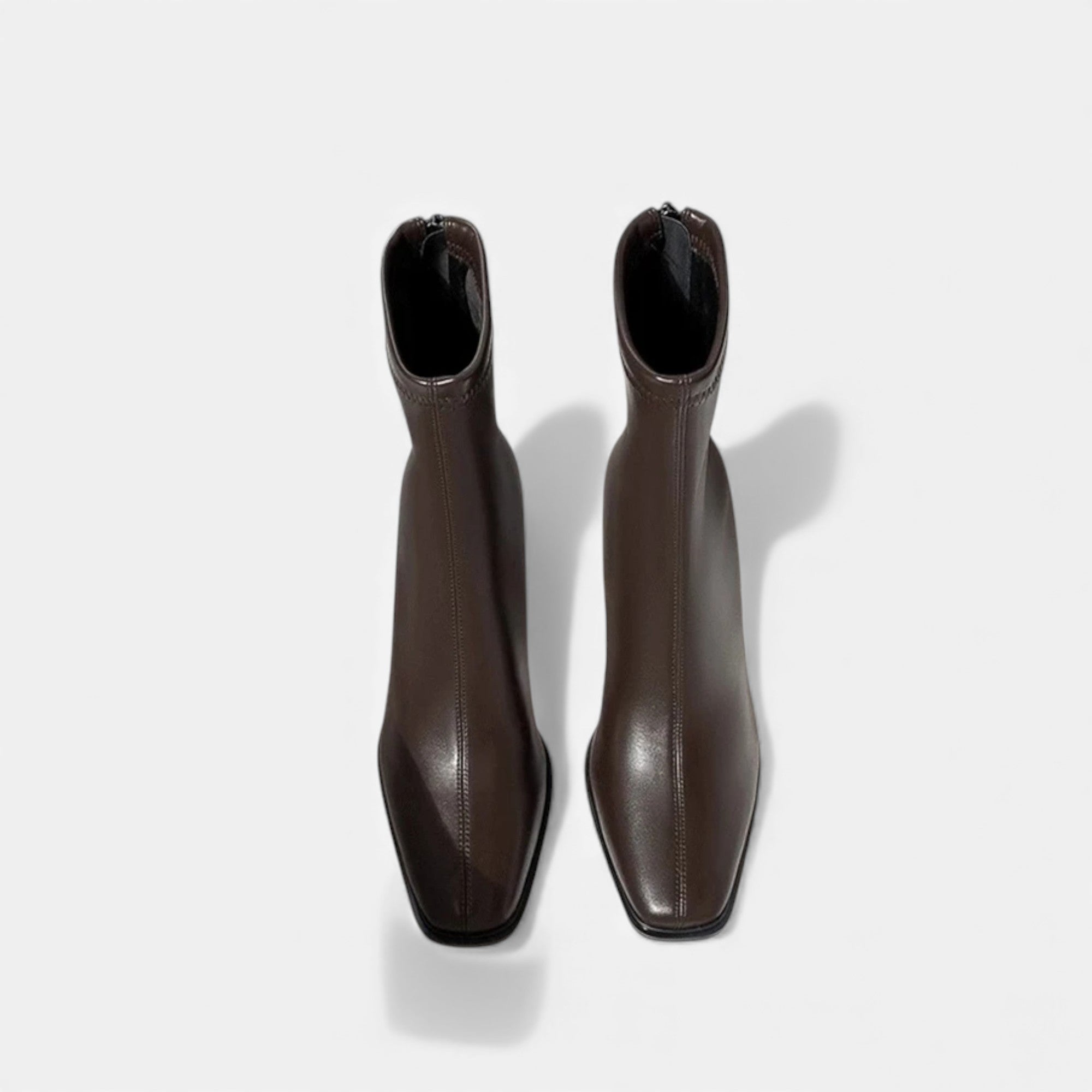 Maison Avenoire | Bottines Femme Carré Cuir Velours “Riviera Heritage”