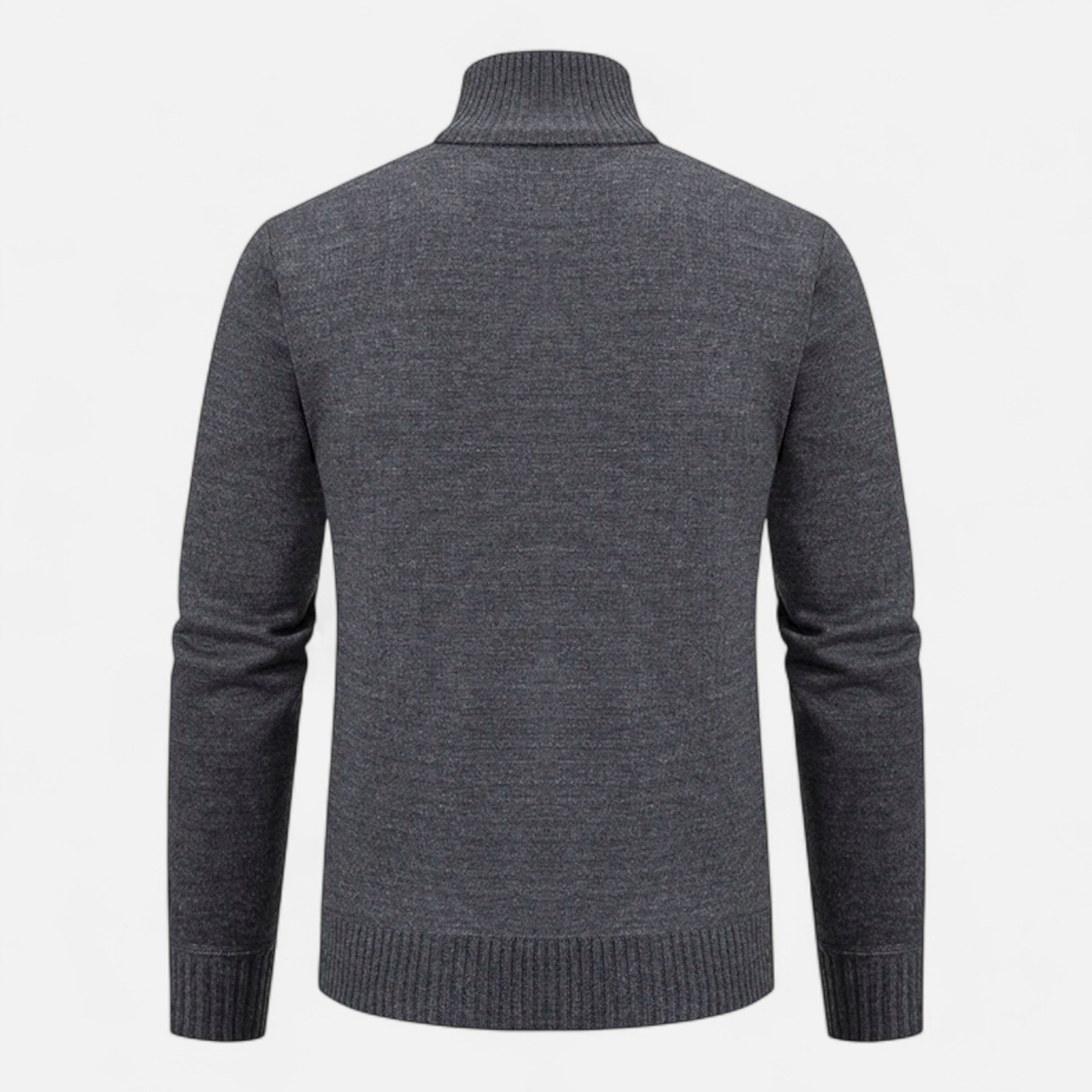 Maison Avenoire | Pull Zippé Homme Col Droit Intemporel