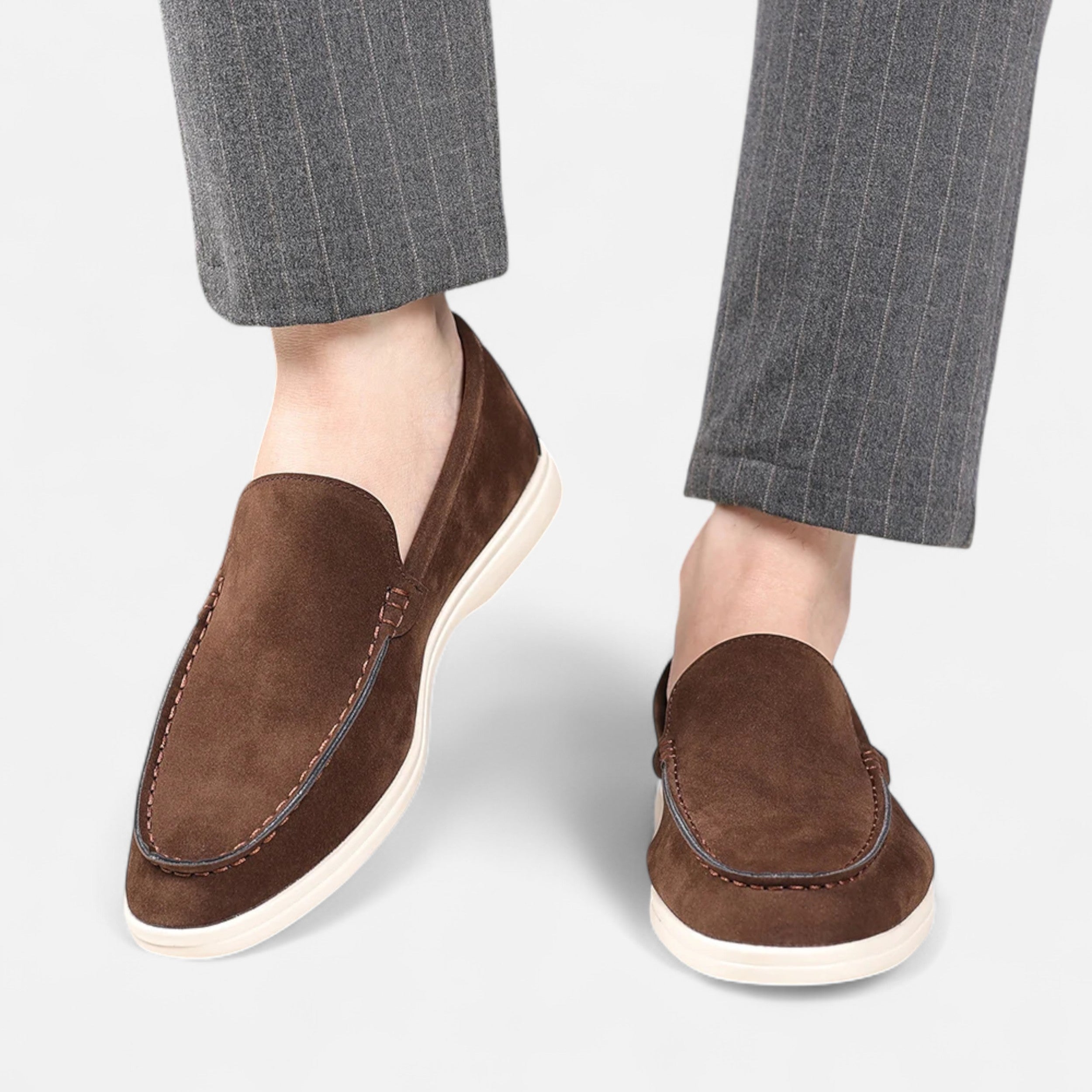 Maison Avenoire | Mocassins Homme Daim Britannique Intemporel