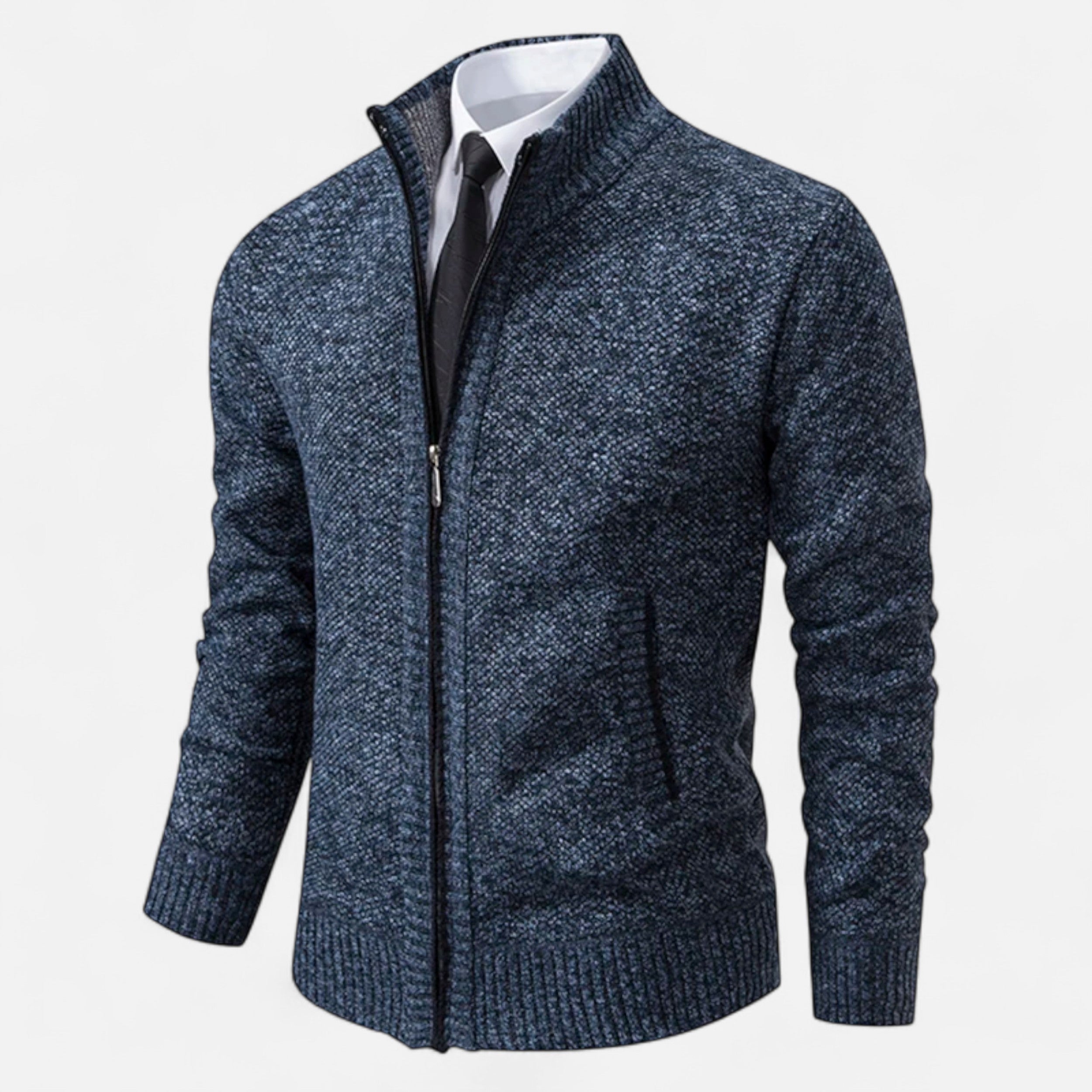 Maison Avenoire | Pull Zippé Homme Hiver Élégance Décontractée