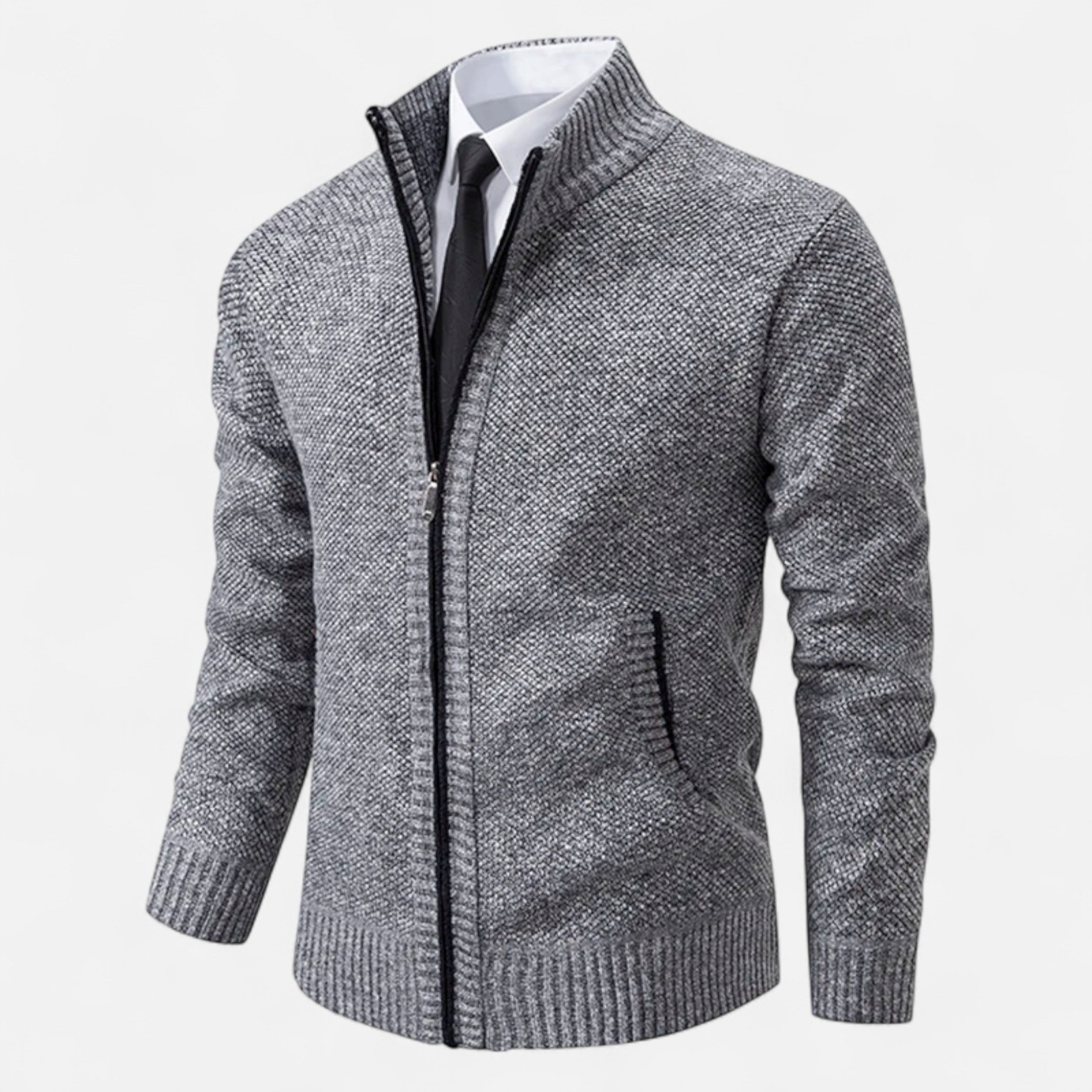 Maison Avenoire | Pull Zippé Homme Hiver Élégance Décontractée