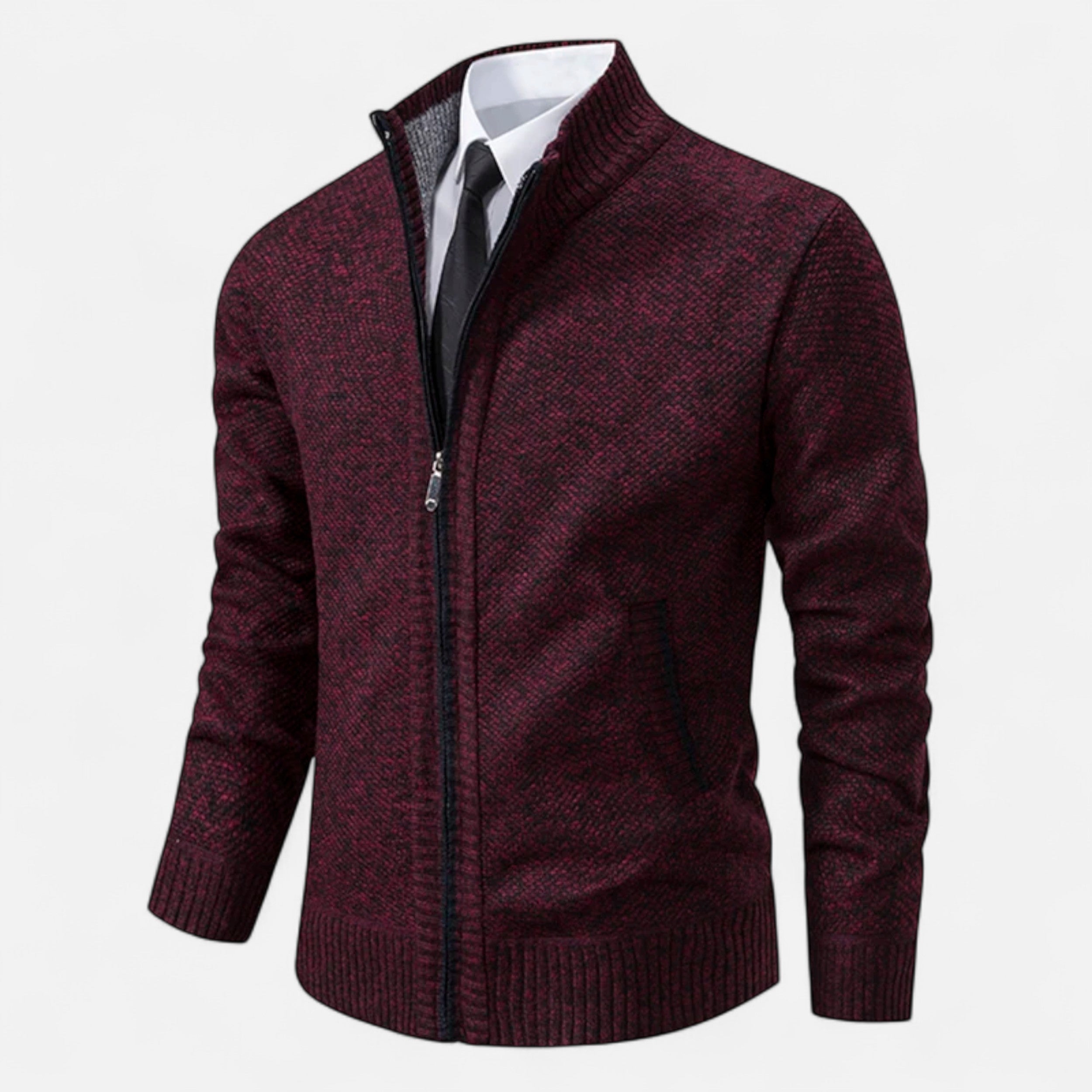 Maison Avenoire | Pull Zippé Homme Hiver Élégance Décontractée