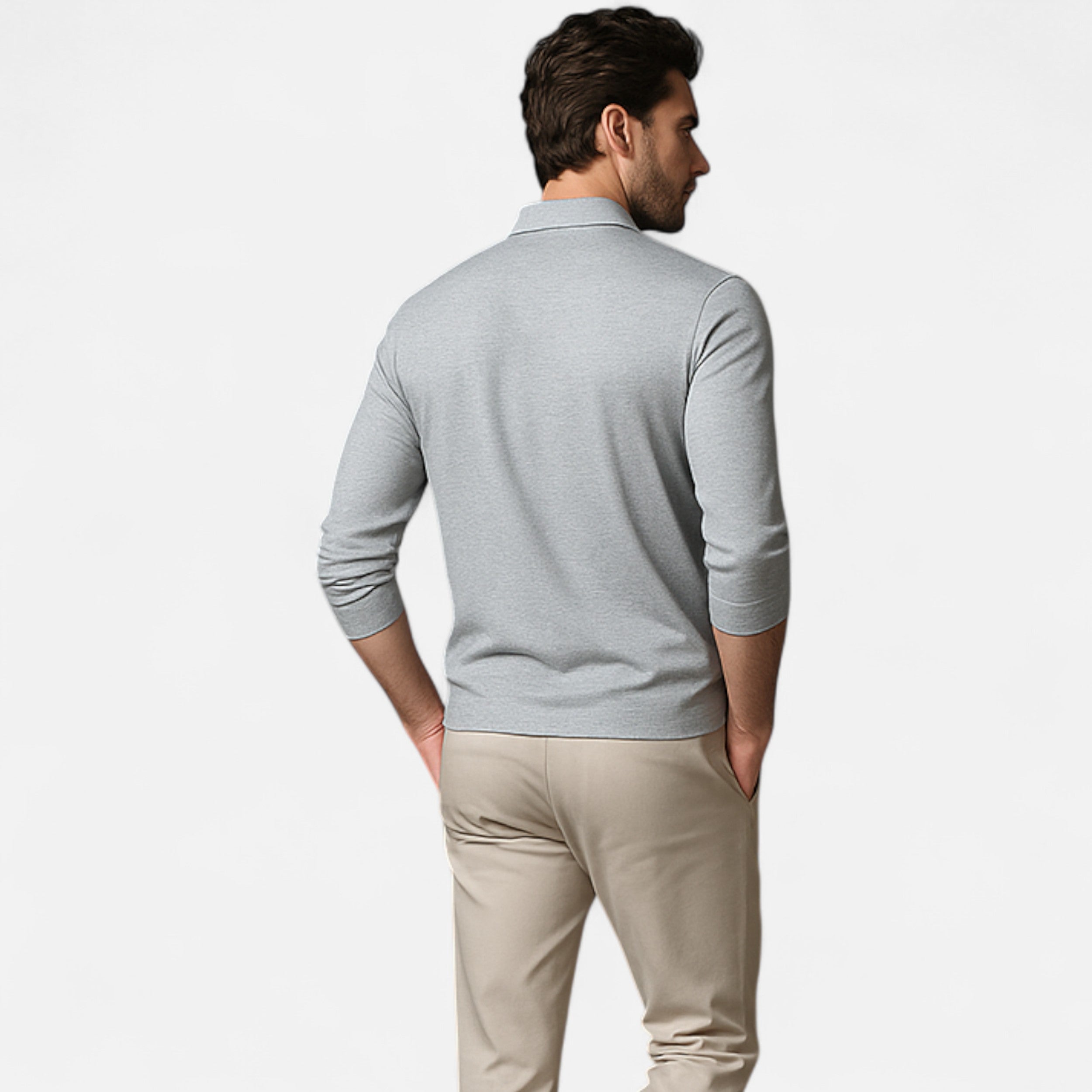 Maison Avenoire | Polo Homme Manches Longues Élégance d’Été