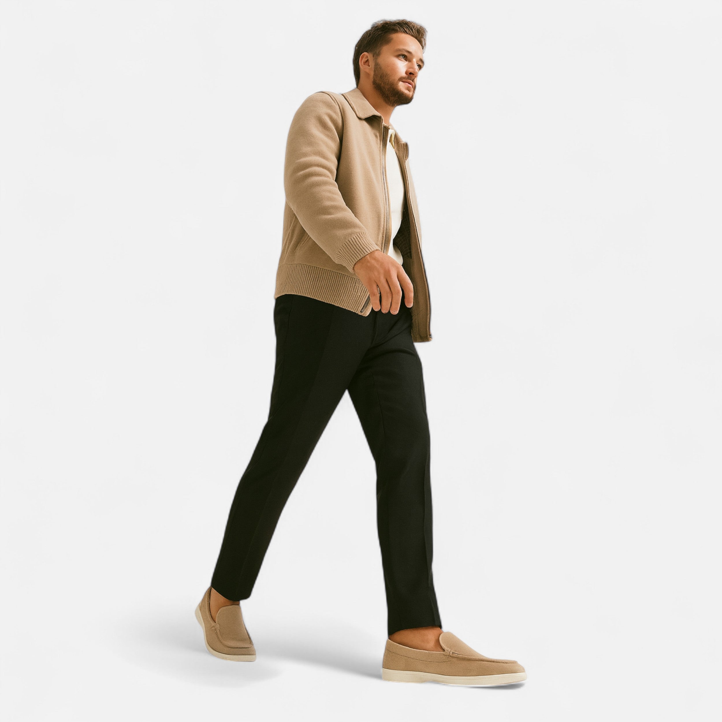 Maison Avenoire | Mocassins Homme Daim Style Britannique