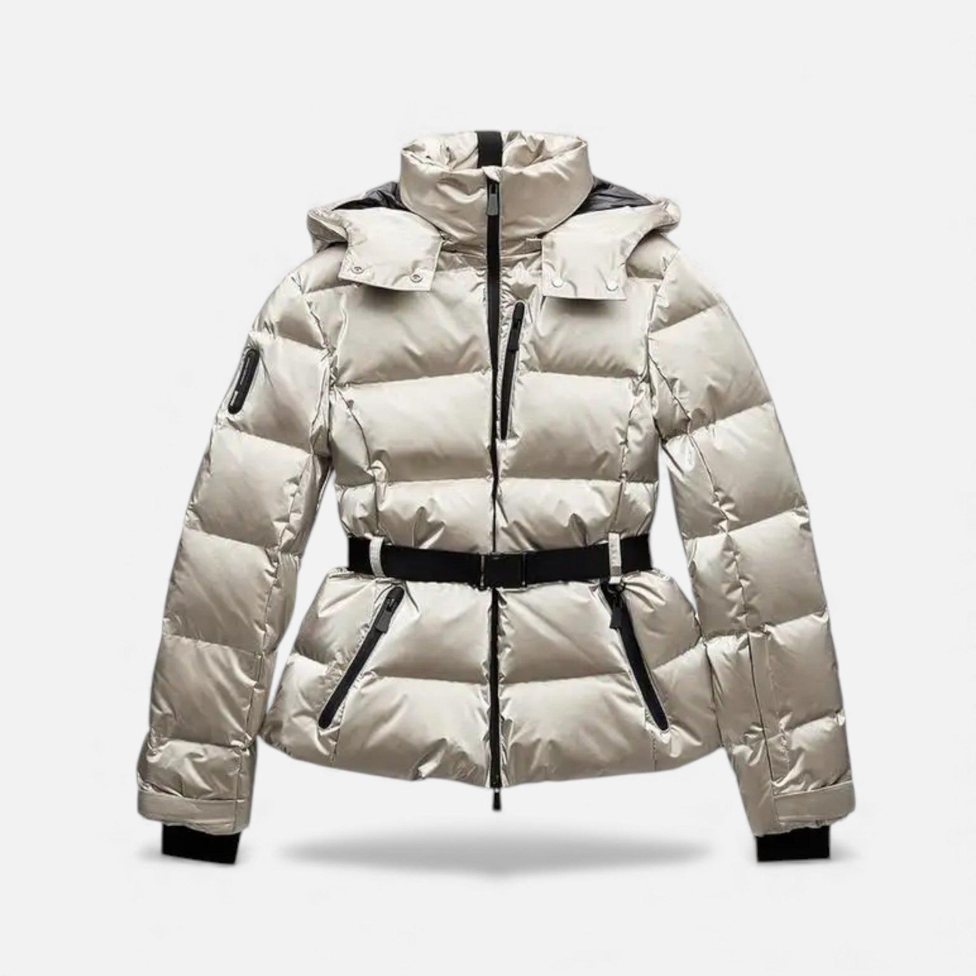 Maison Avenoire | Manteau d’Hiver Ceinturé en Duvet Élégant