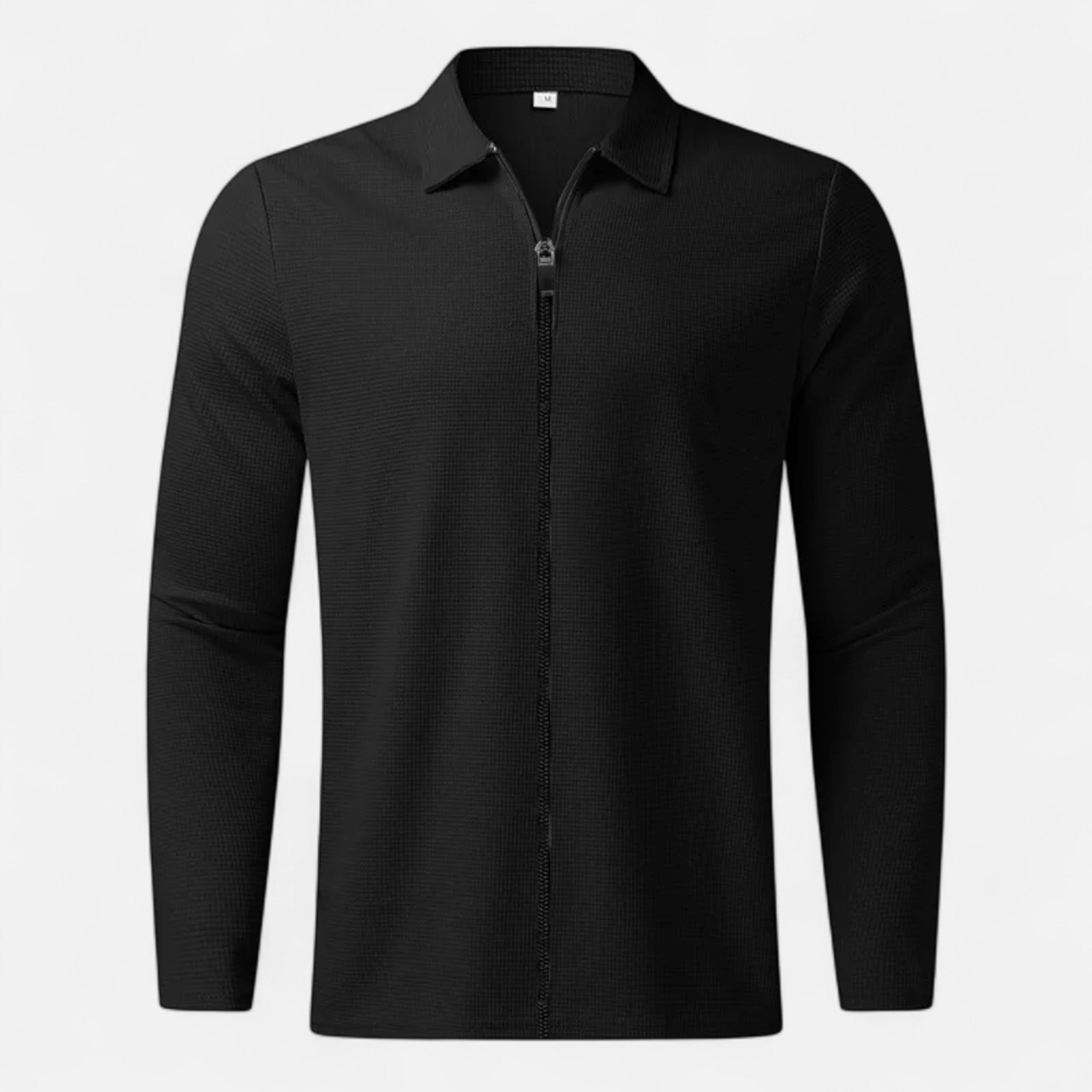 Maison Avenoire | Veste Homme Col Polo Maille Waffle