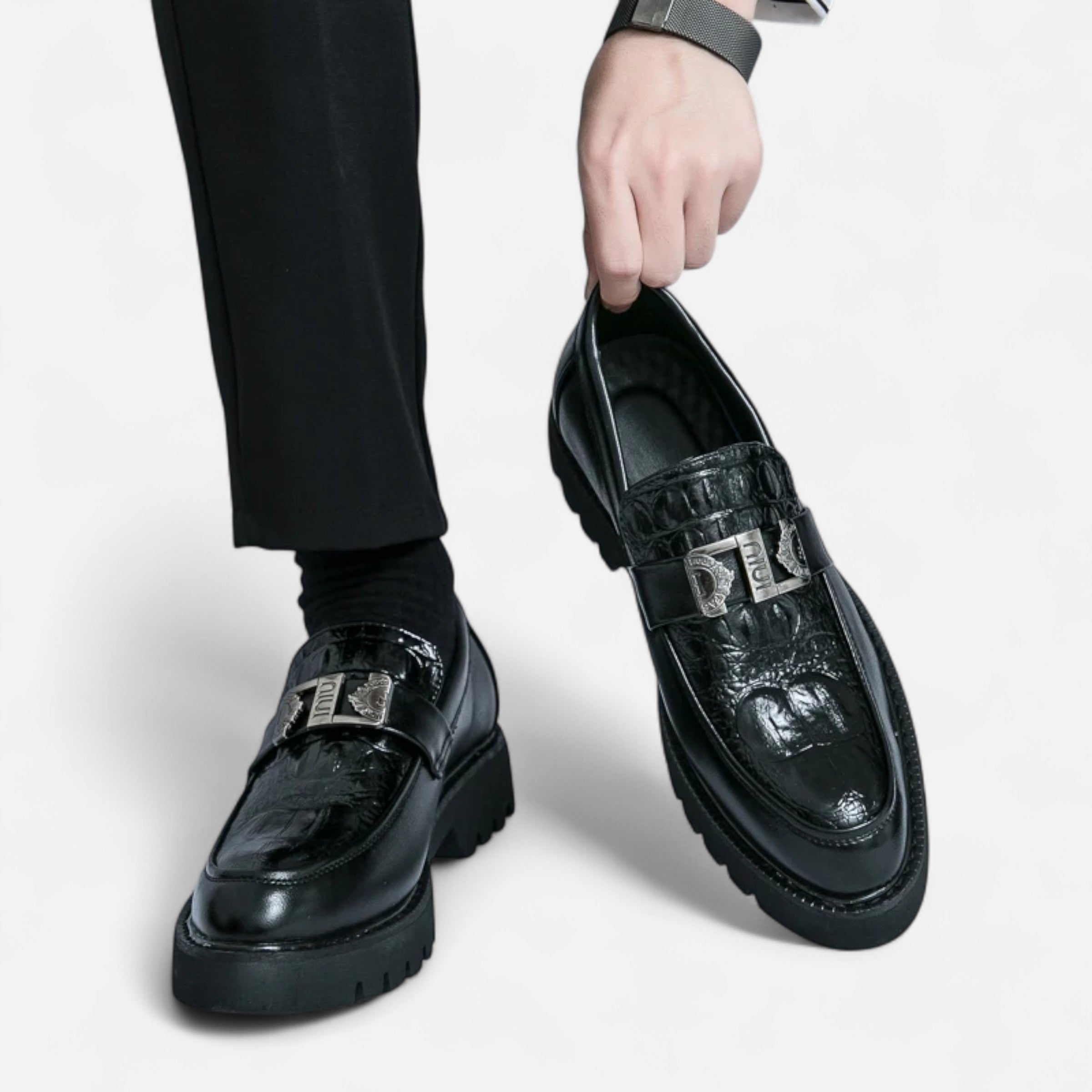 Maison Avenoire | Mocassins Homme Semelle Épaisse Élégance Moderne